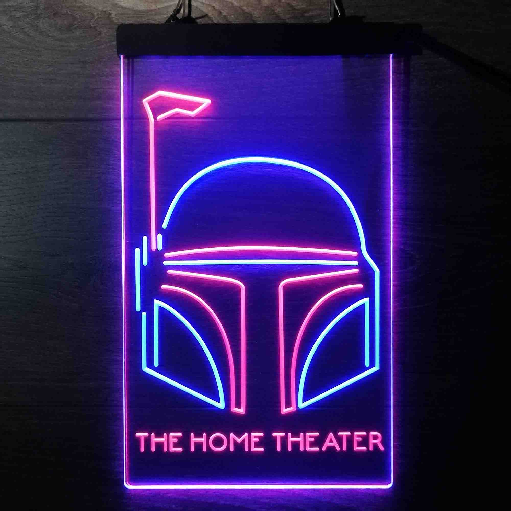 Custom Boba Fett Home Theater Neon LED Sign - Image 4