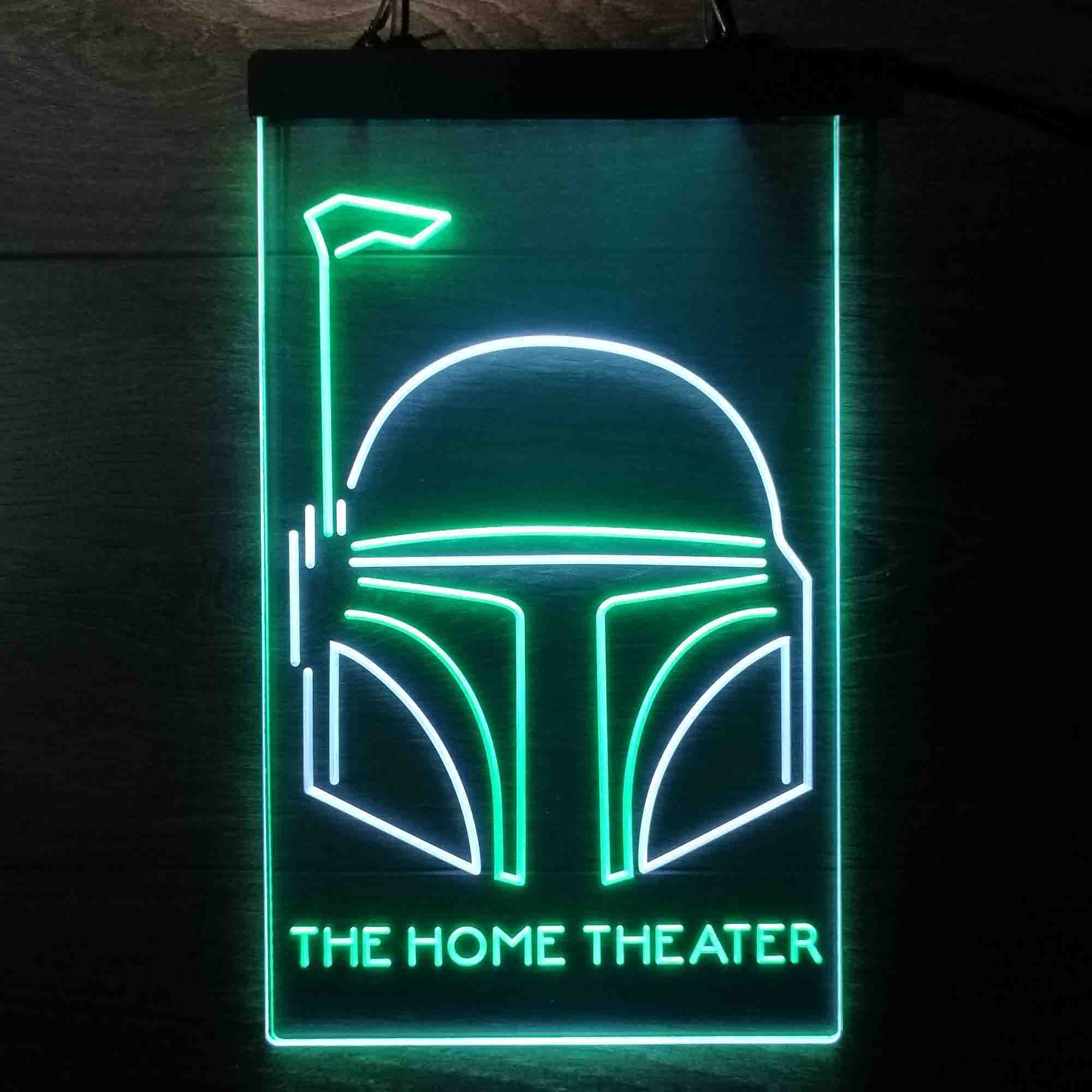 Custom Boba Fett Home Theater Neon LED Sign - Image 9