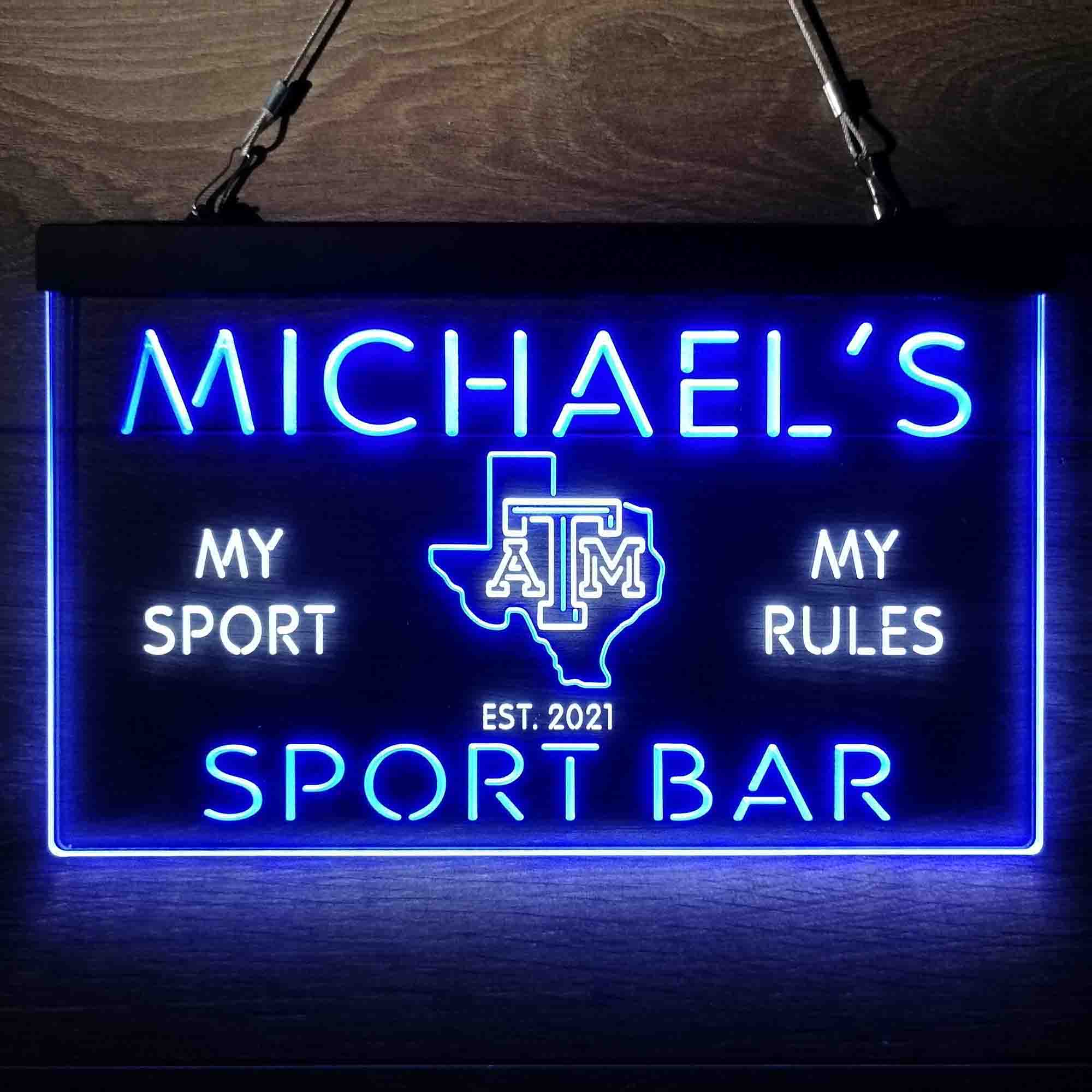 Personalized Texas A&M Aggies Neon-Like LED Sign - Image 13