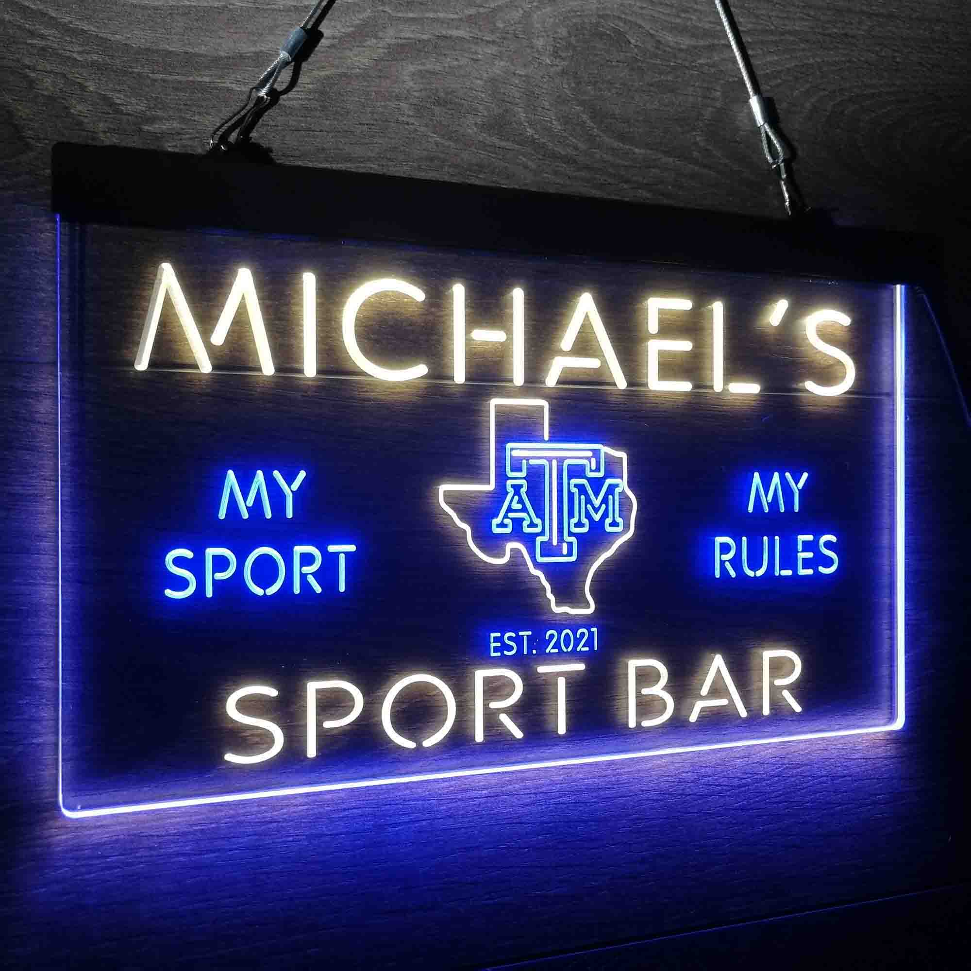 Personalized Texas A&M Aggies Neon-Like LED Sign - Image 16
