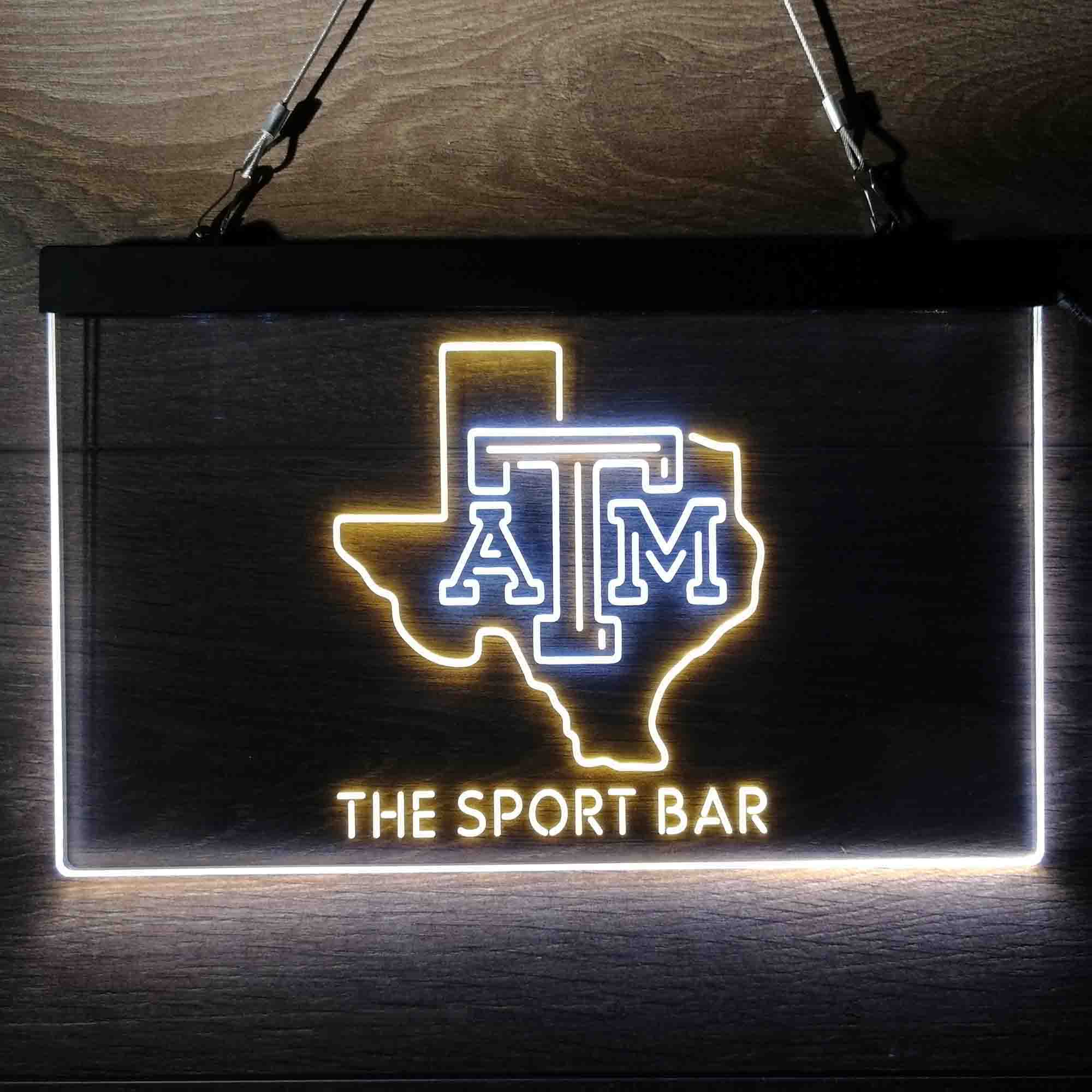 Personalized Texas A&M Gig 'em Aggies LED Sign - Image 11