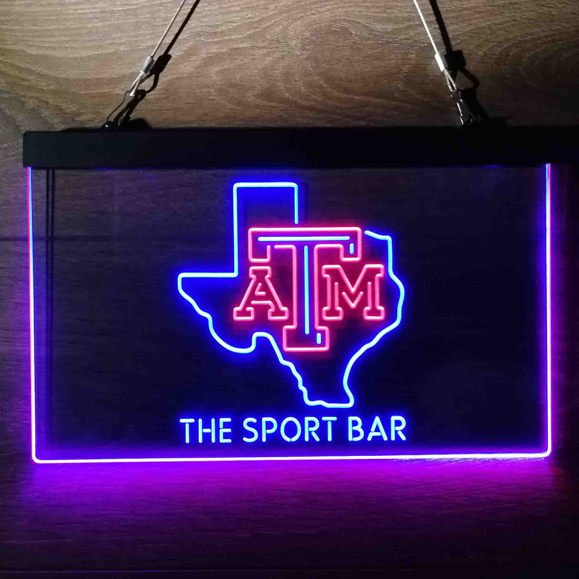 Personalized Texas A&M Gig 'em Aggies LED Sign - Image 12