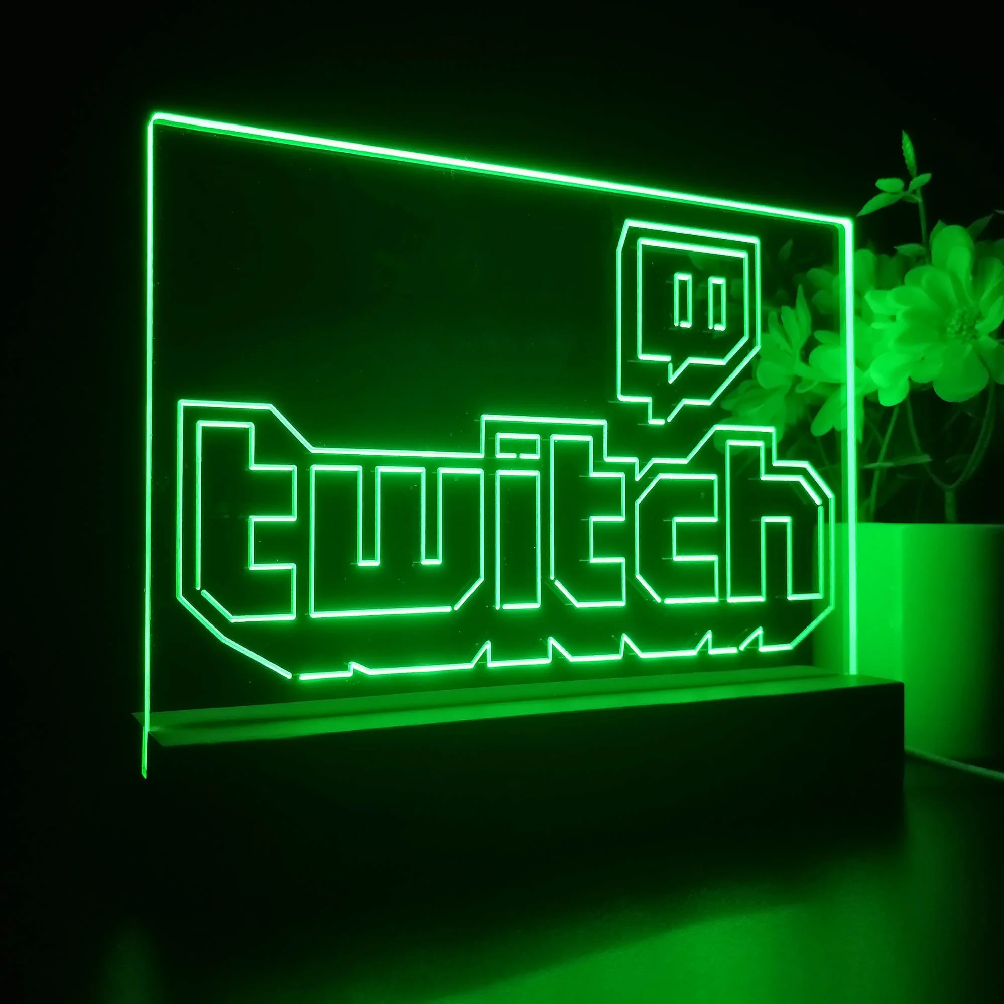 Personalized Twitch Gamer Tag 3D Illusion Night Light Desk Lamp - Image 5