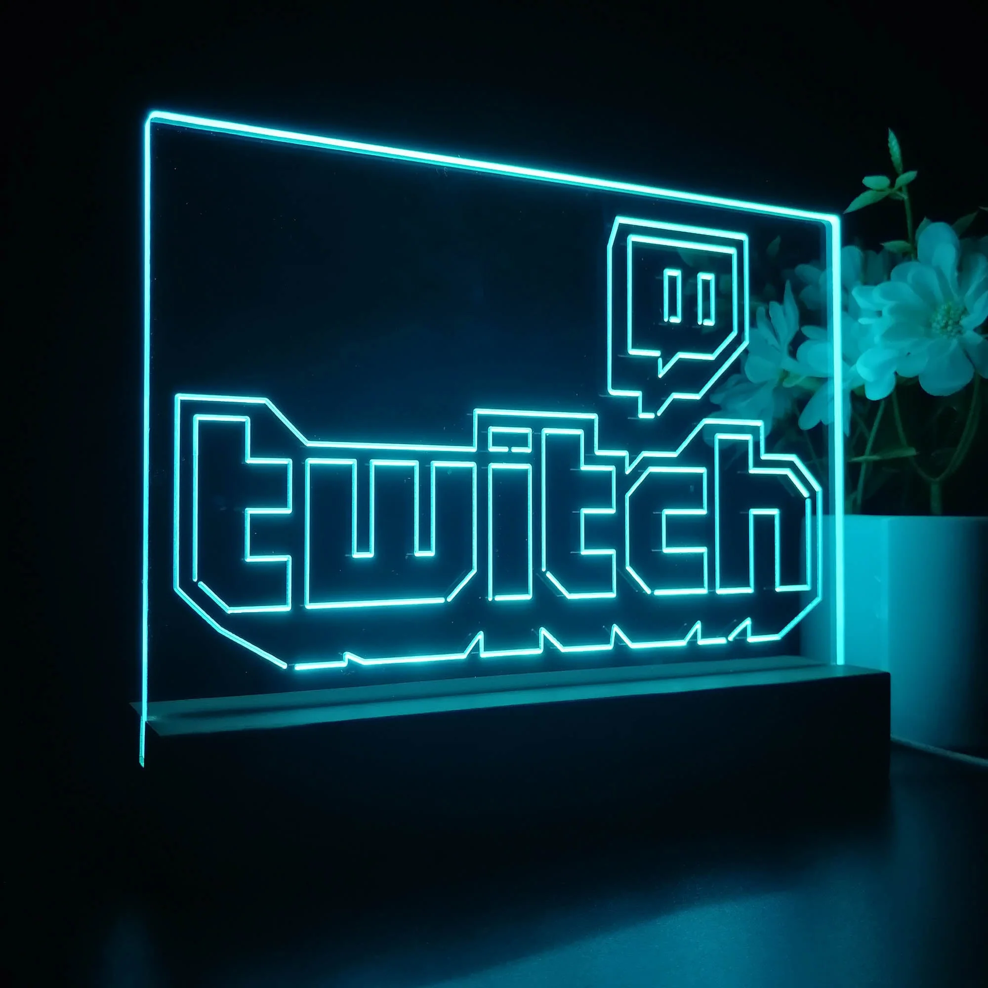 Personalized Twitch Gamer Tag 3D Illusion Night Light Desk Lamp - Image 6