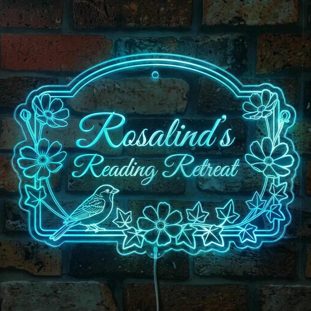 Personalized Your Library Neon LED Sign with Dynamic RGB Colors - Image 2