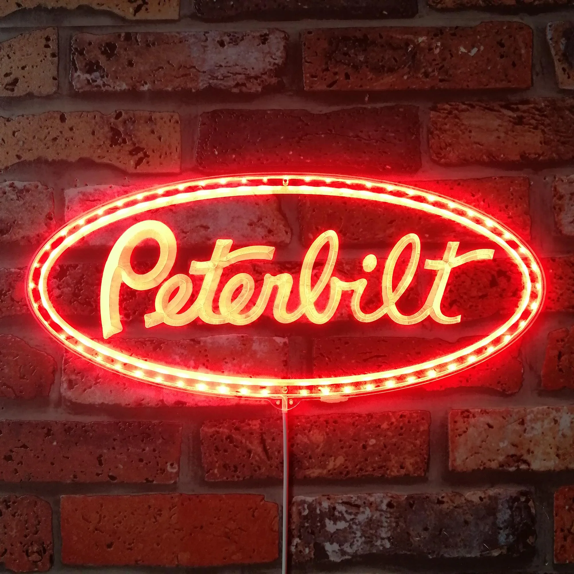 Peterbilt Neon LED Sign with Dynamic RGB Colors - Image 4