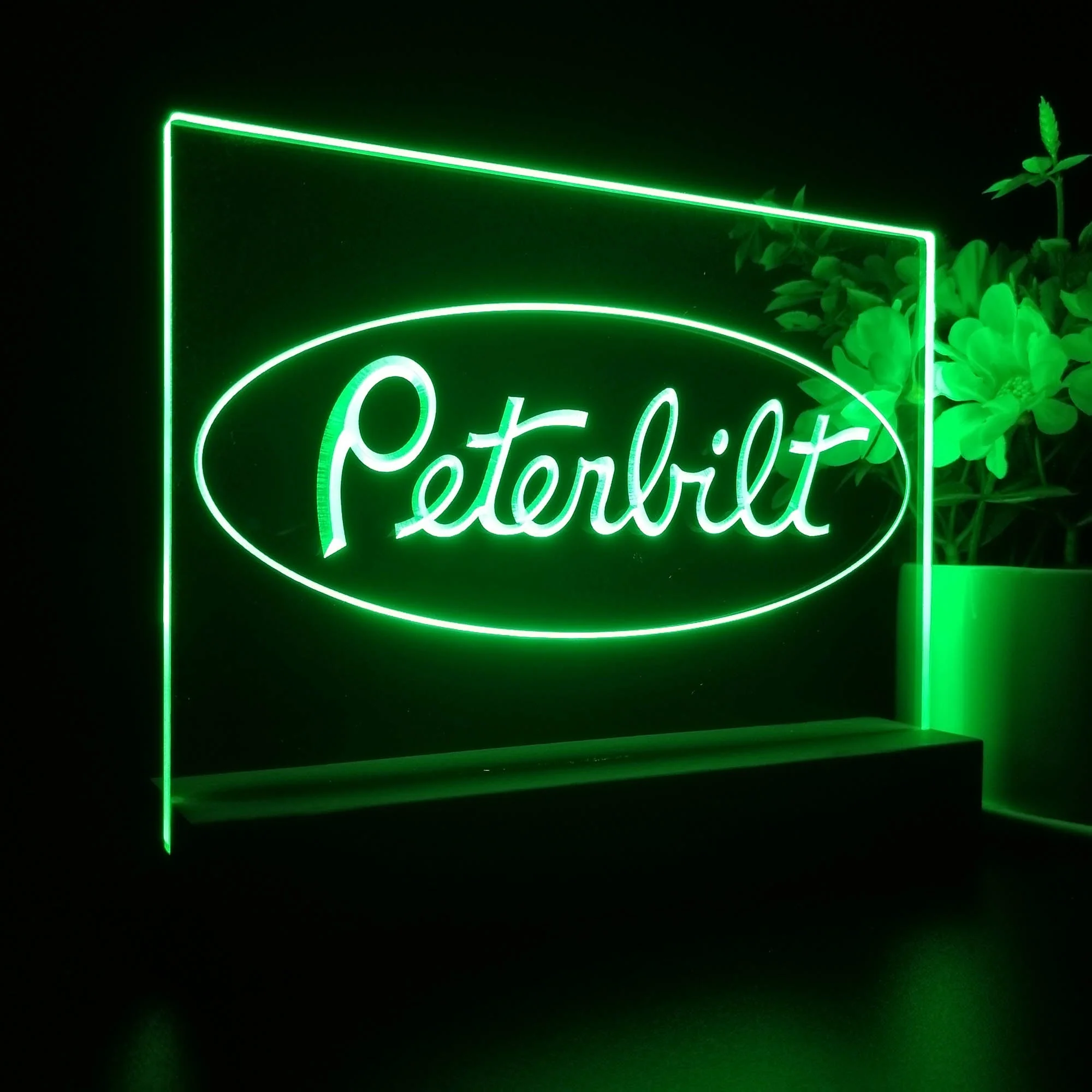 Peterbilt Garage Bar 3D Illusion Night Light Desk Lamp - Image 7