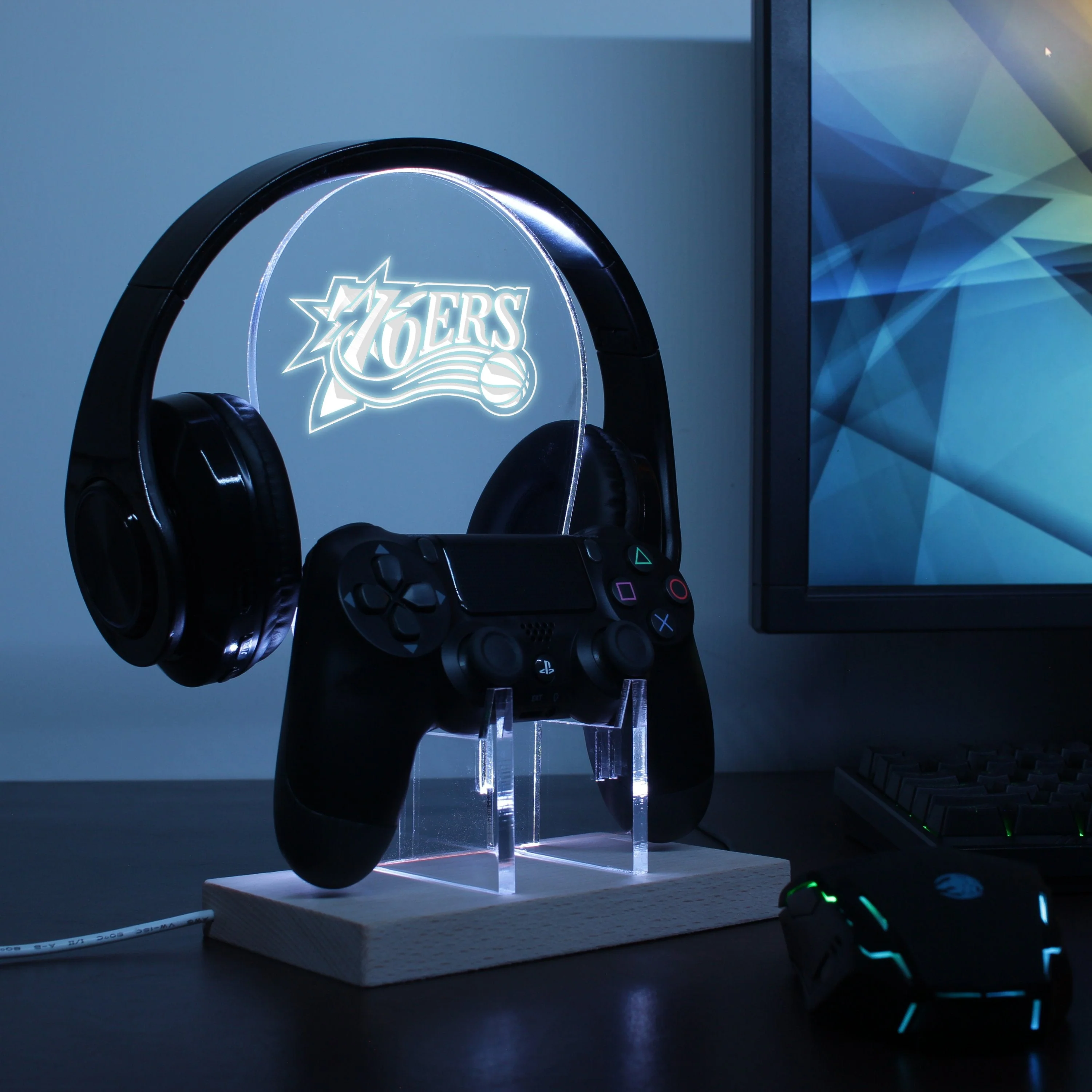 Philadelphia 76ers LED Gaming Headset Controller Stand