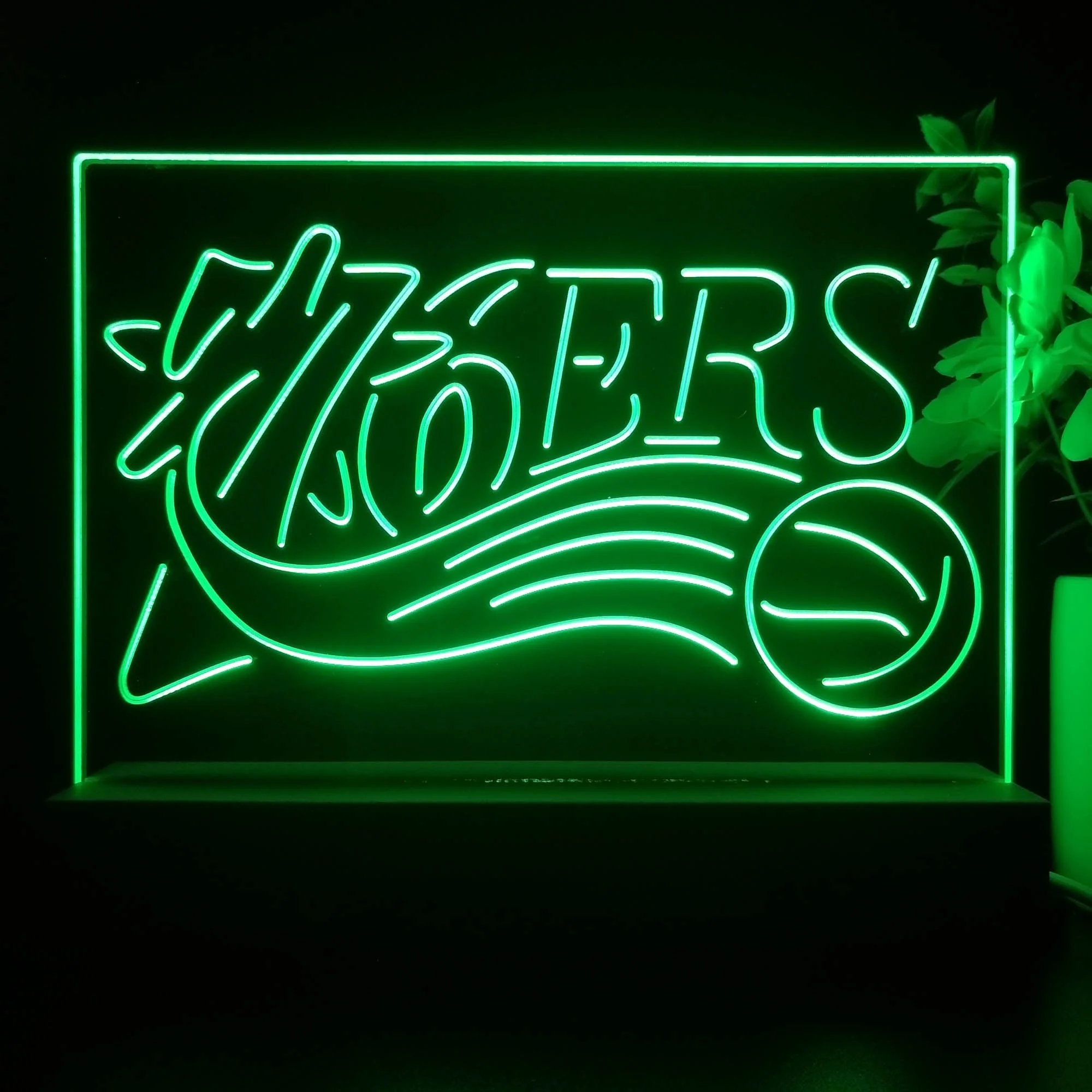 Philadelphia 76ers 3D Illusion Night Light Desk Lamp - Image 4