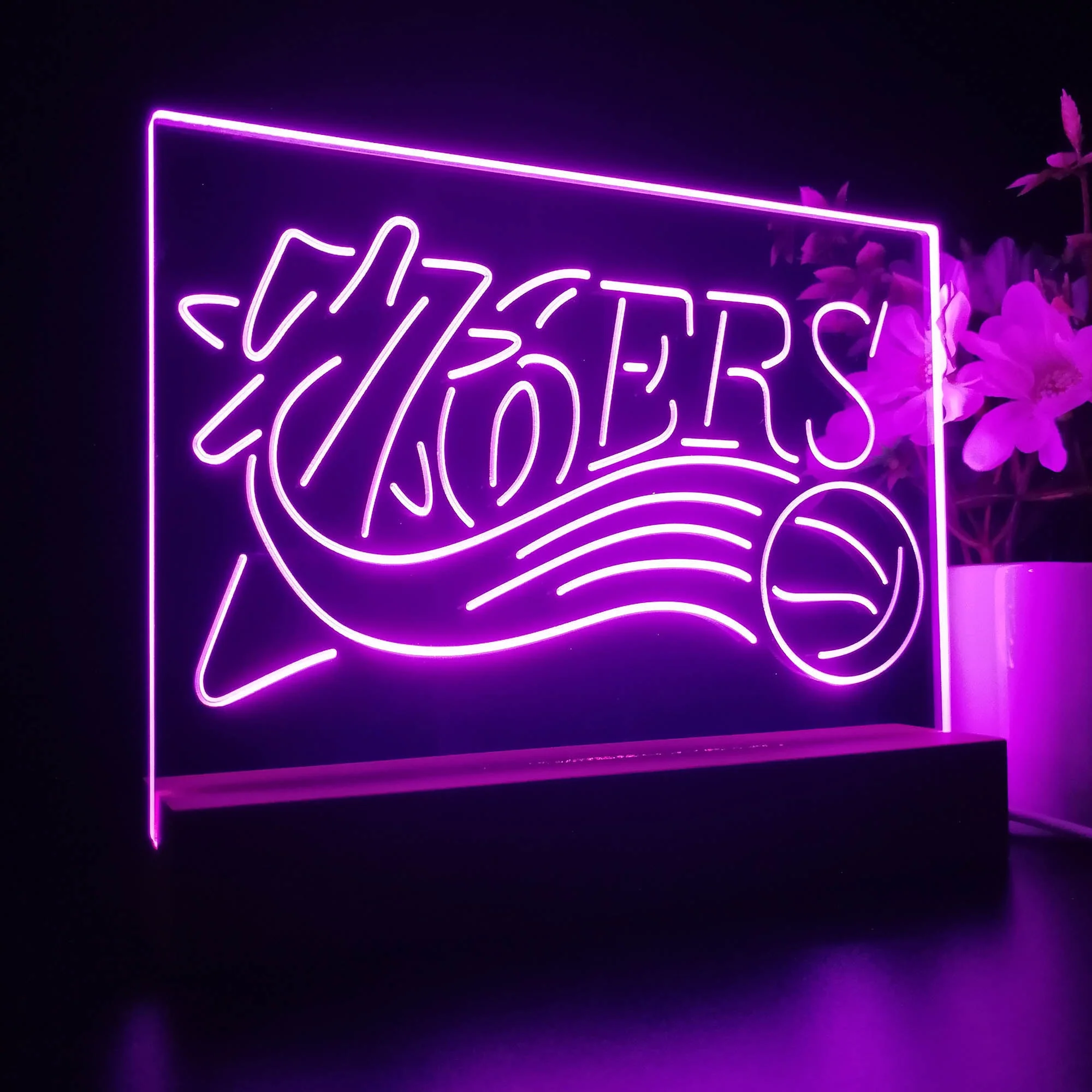 Philadelphia 76ers 3D Illusion Night Light Desk Lamp - Image 5