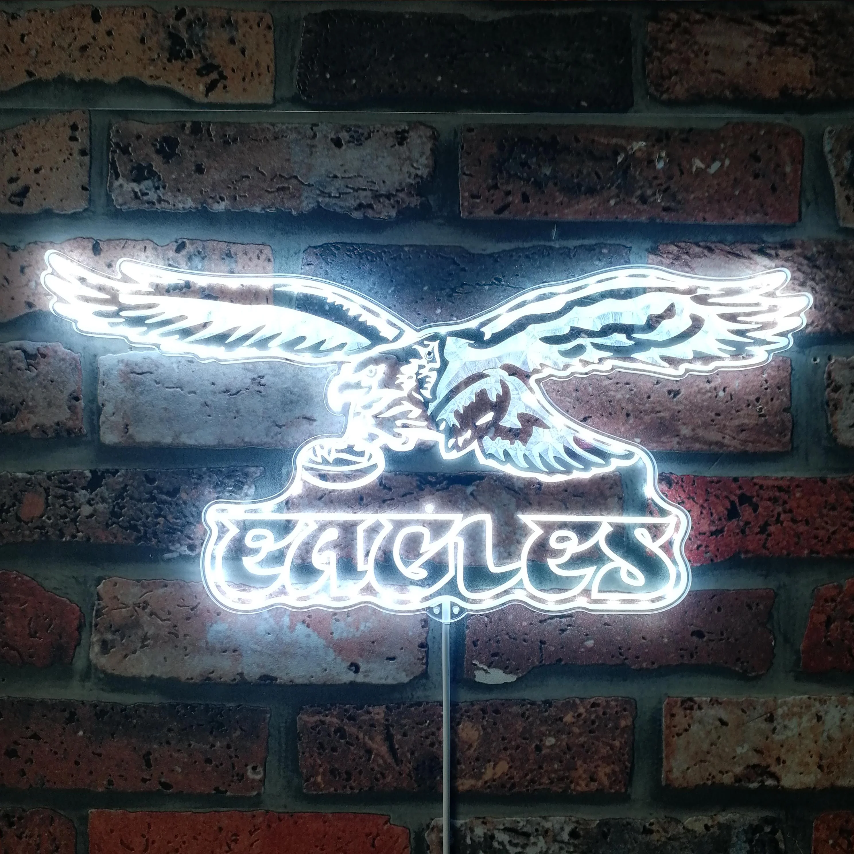 Philadelphia Eagles Neon LED Sign with Dynamic RGB Colors - Premium Edge Lit Design - Image 9