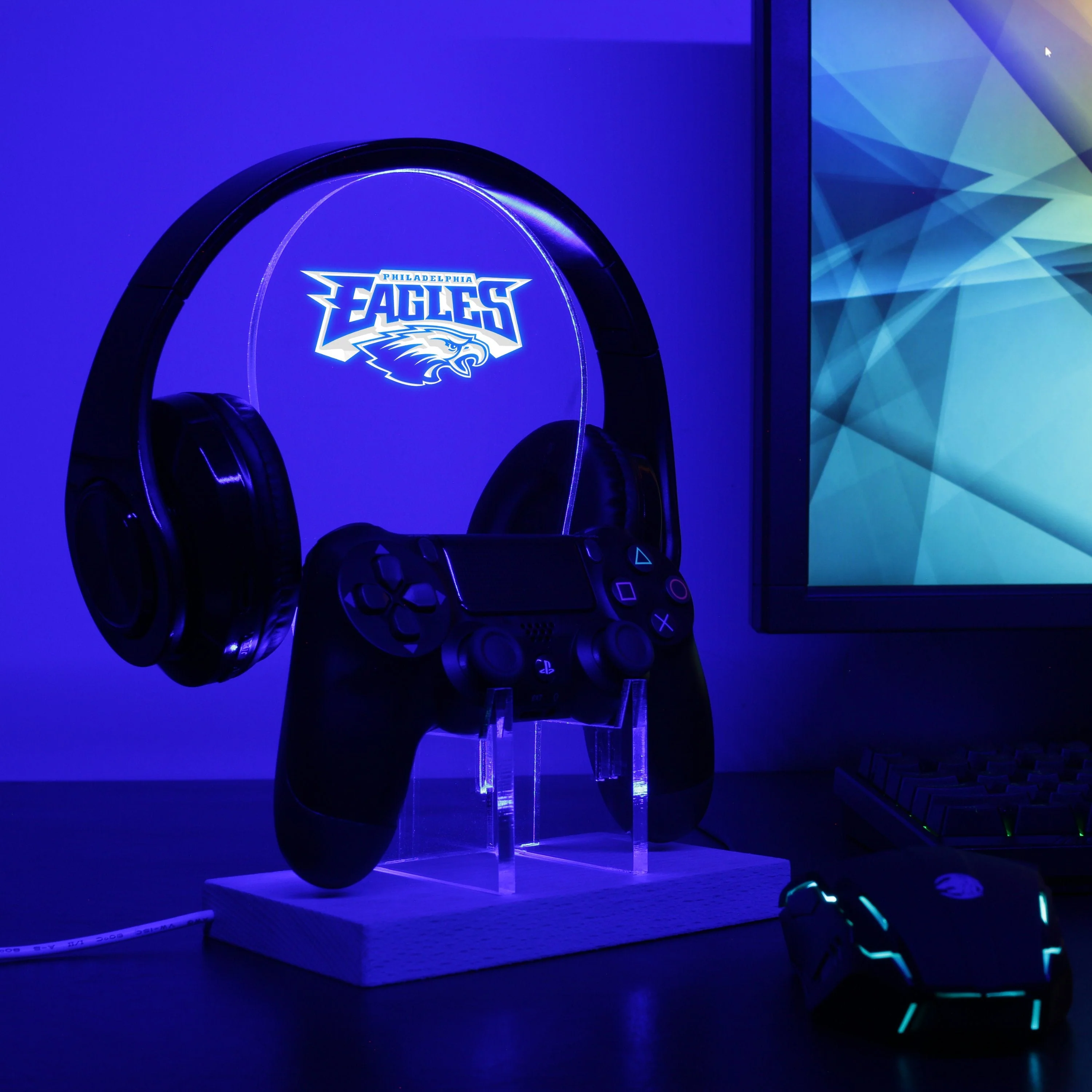 Philadelphia Eagles Gaming Station LED Stand