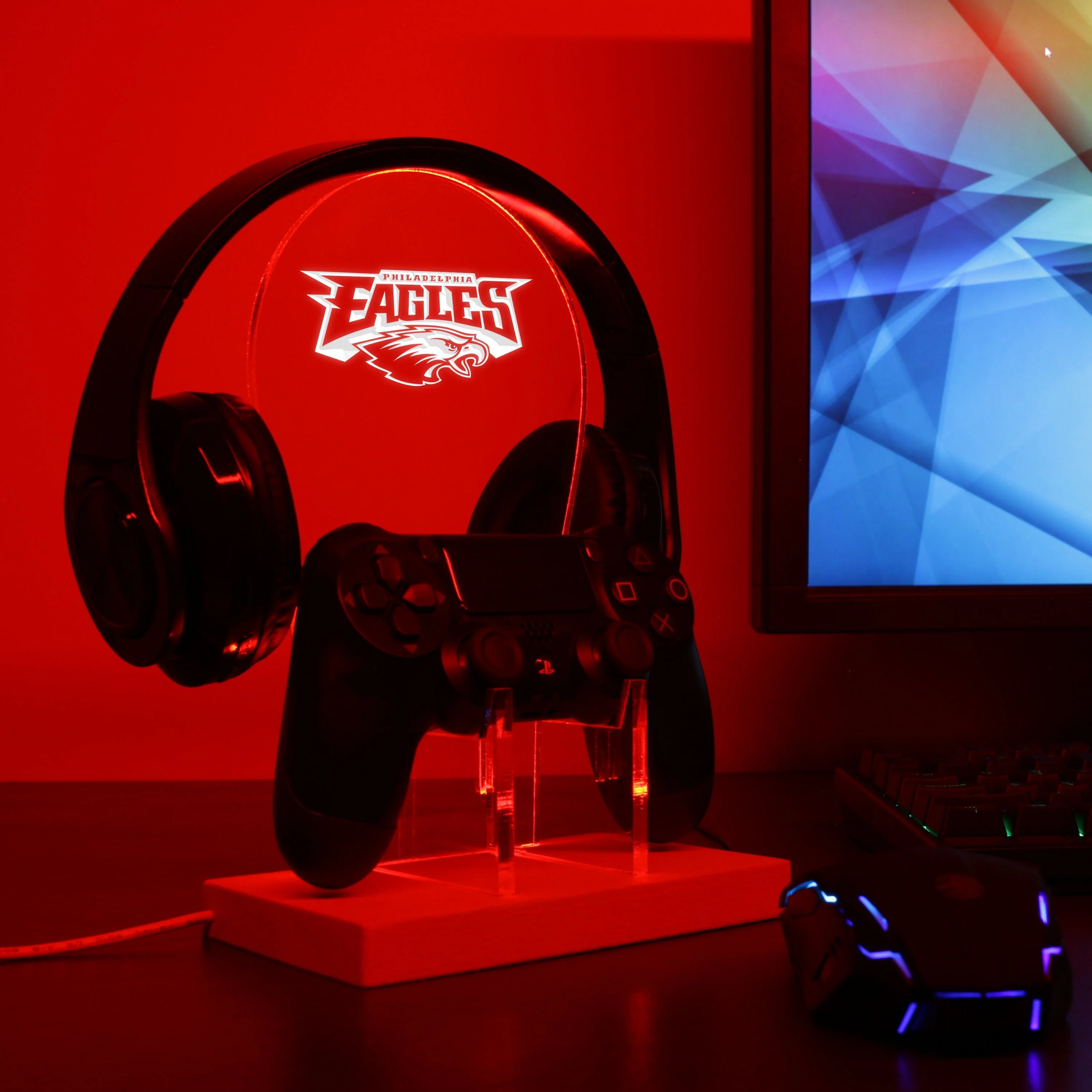 Philadelphia Eagles Gaming Station LED Stand - Image 4