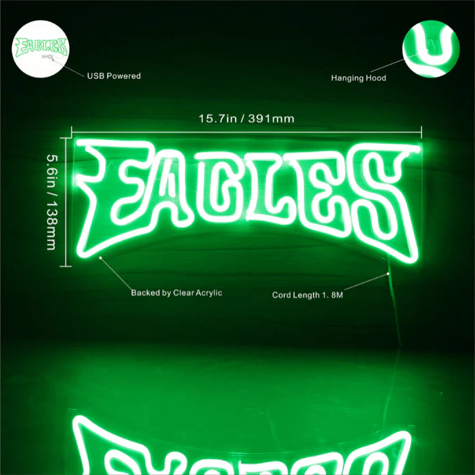 Philadelphia Eagles Handmade Flex Neon Sign - Image 2