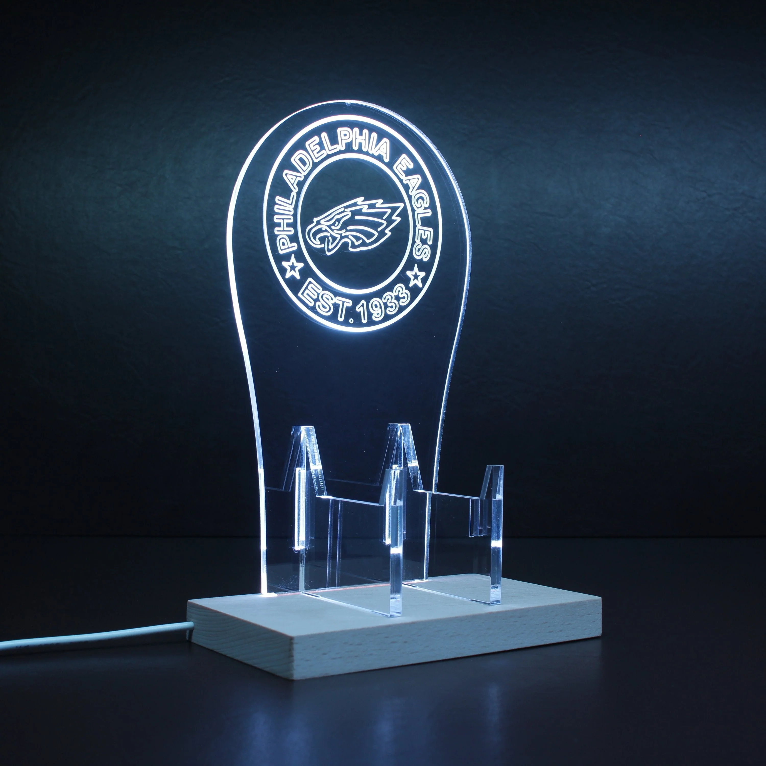 Philadelphia Eagles RGB Gaming Station Stand - Image 6