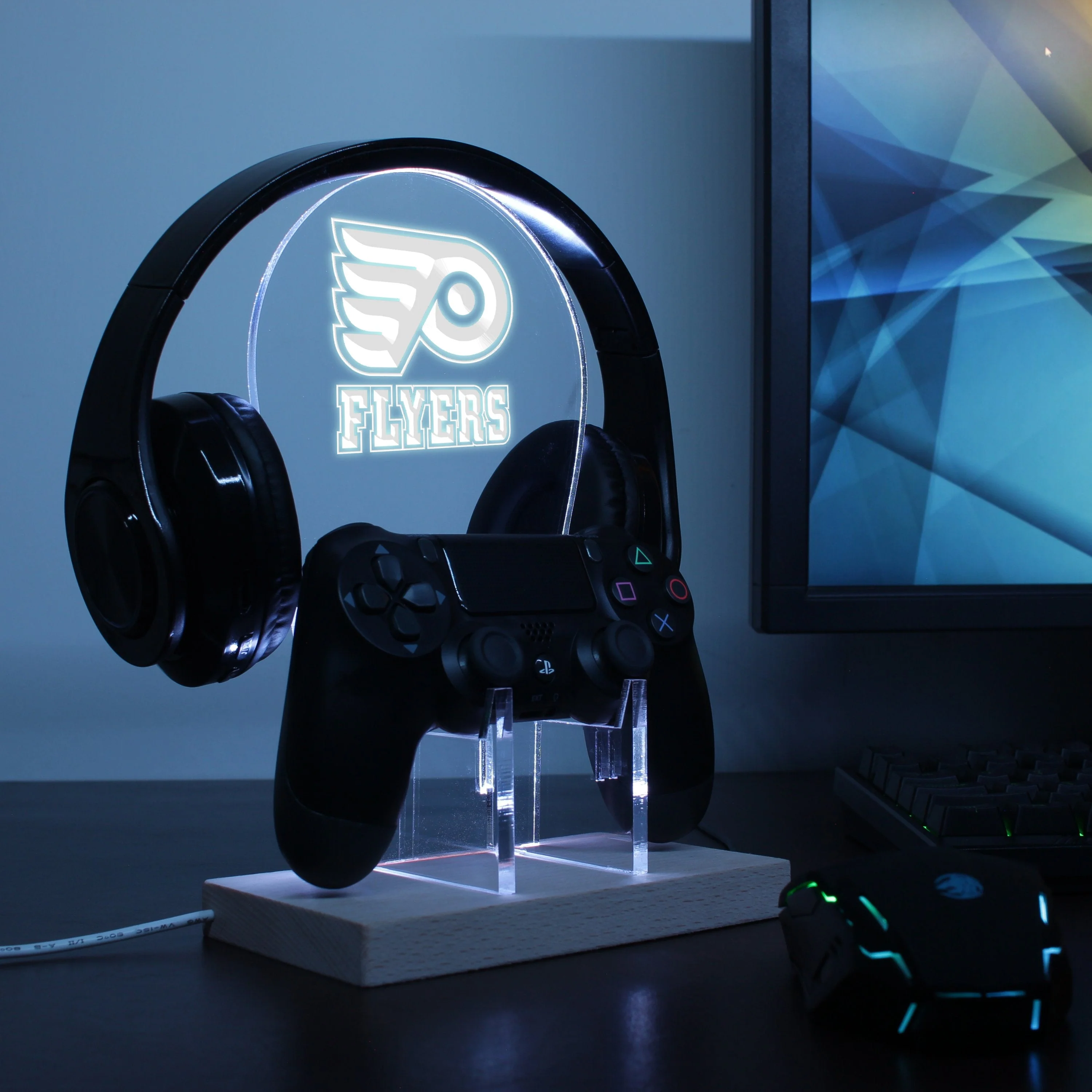 Philadelphia Flyers LED Gaming Headset Controller Stand - Image 4