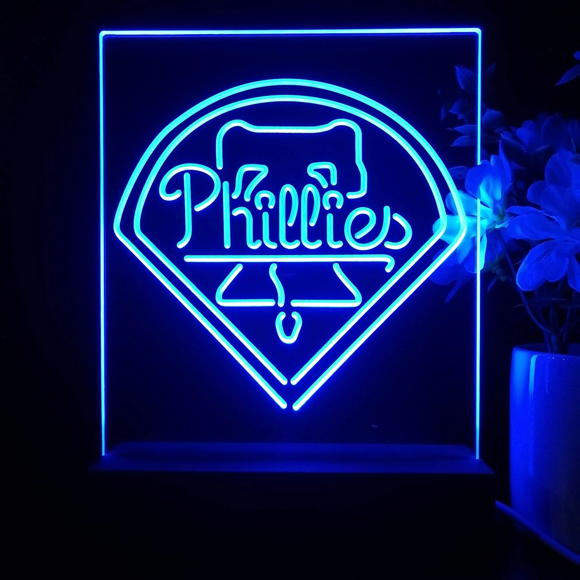 Philadelphia Phillies Neon Sign Table Top Lamp - Image 4