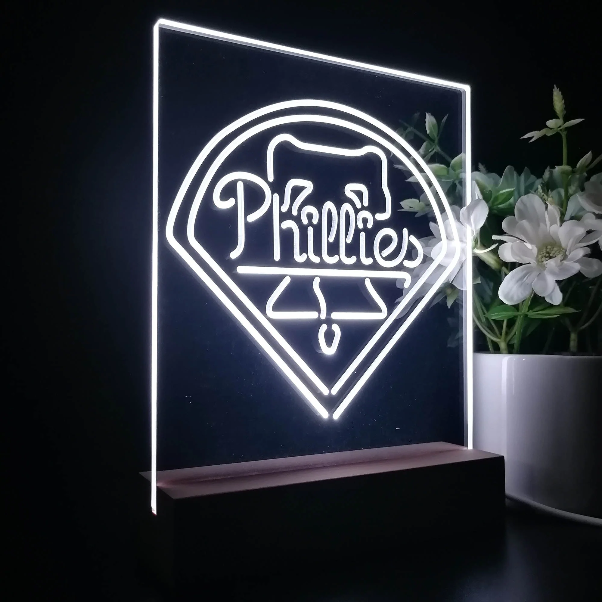 Philadelphia Phillies Neon Sign Table Top Lamp - Image 5