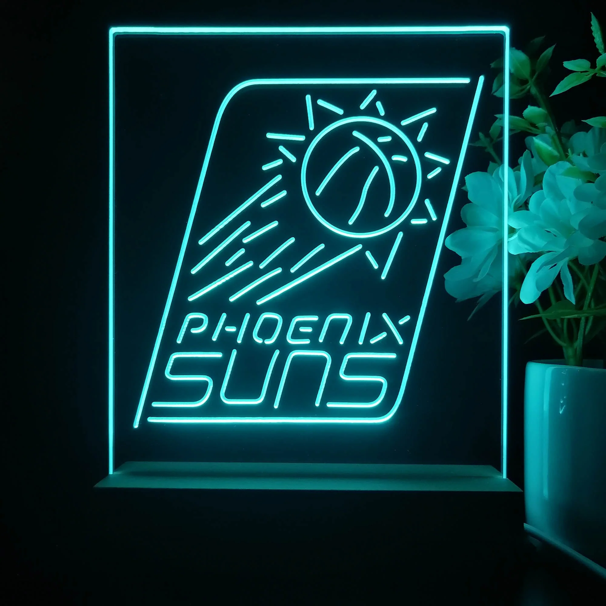 Phoenix Suns Night Light Neon Pub Bar Lamp - Image 3