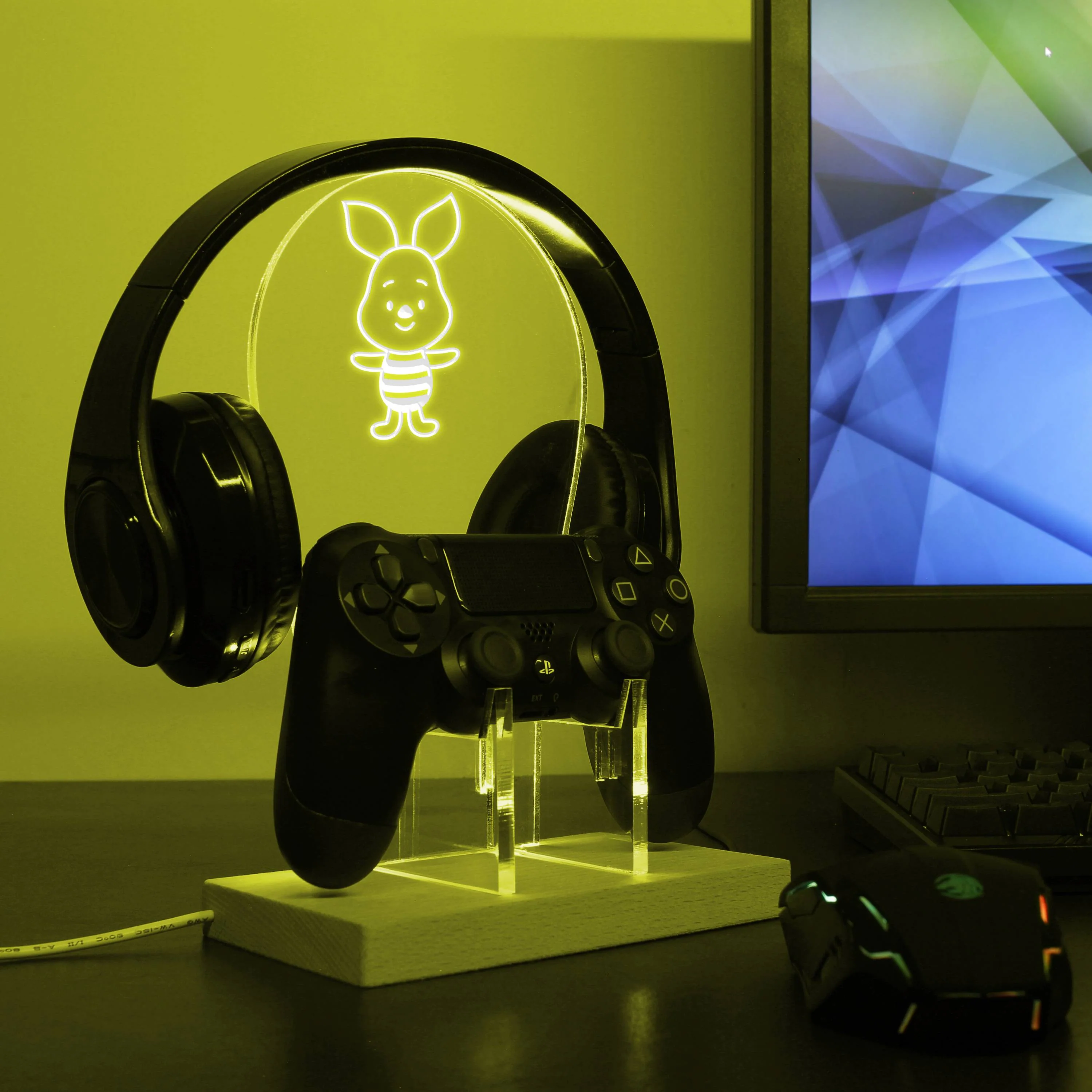 Piglet LED Gaming Headset Controller Stand