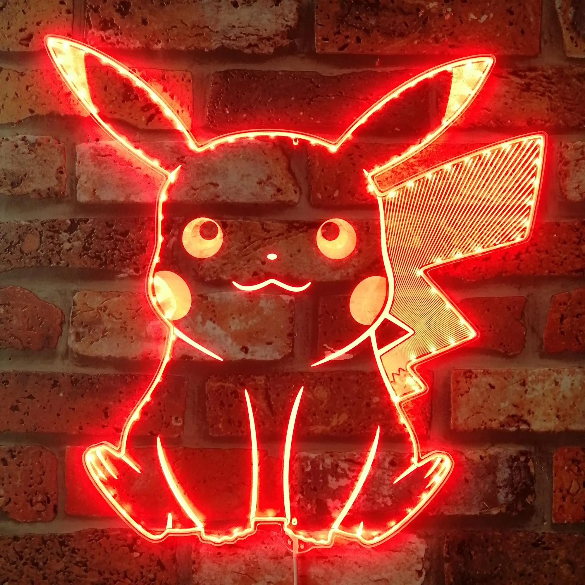 Pikachu Neon LED Sign with Dynamic RGB Colors - Image 4
