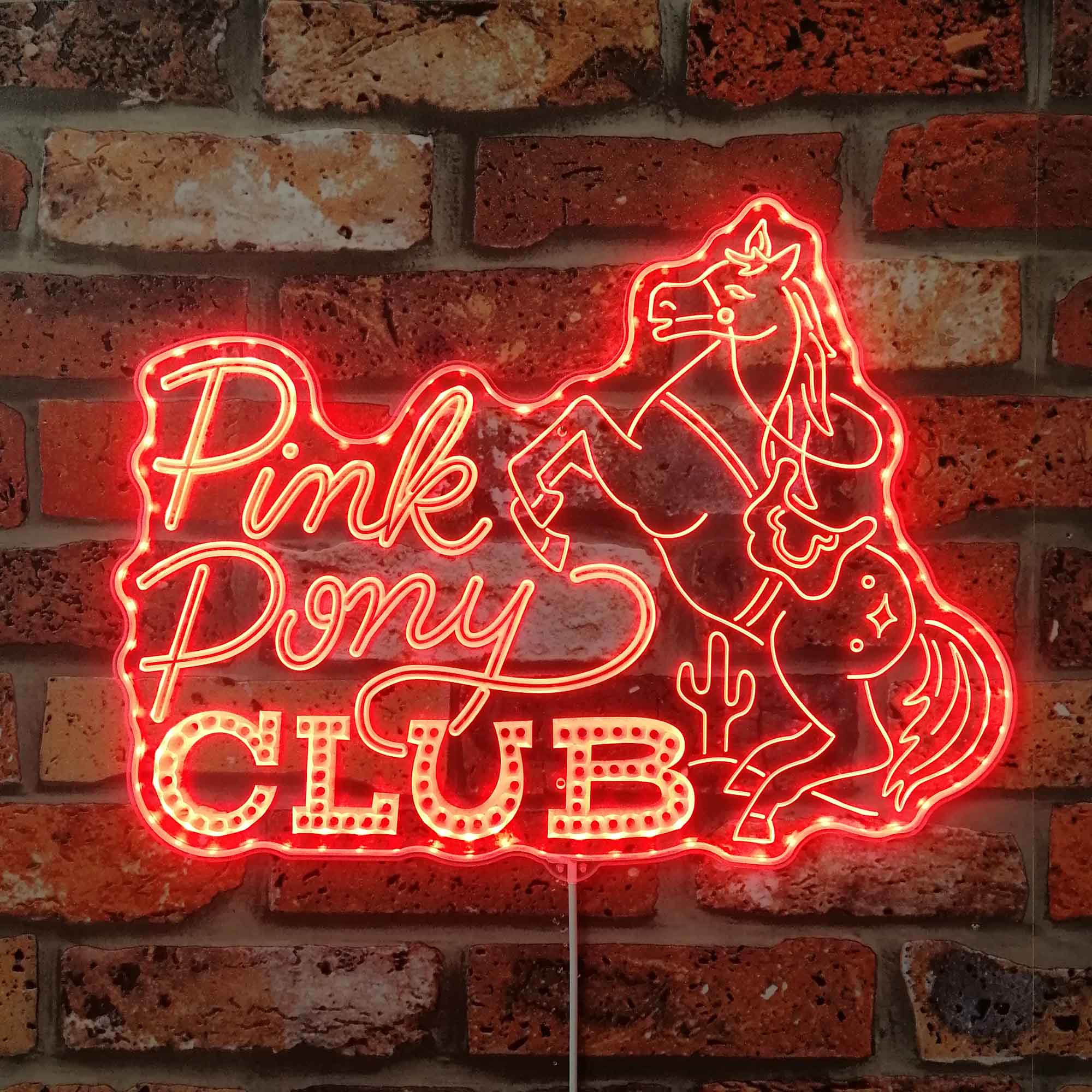 Pink Pony Club Neon LED Sign with Dynamic RGB Colors - Image 3