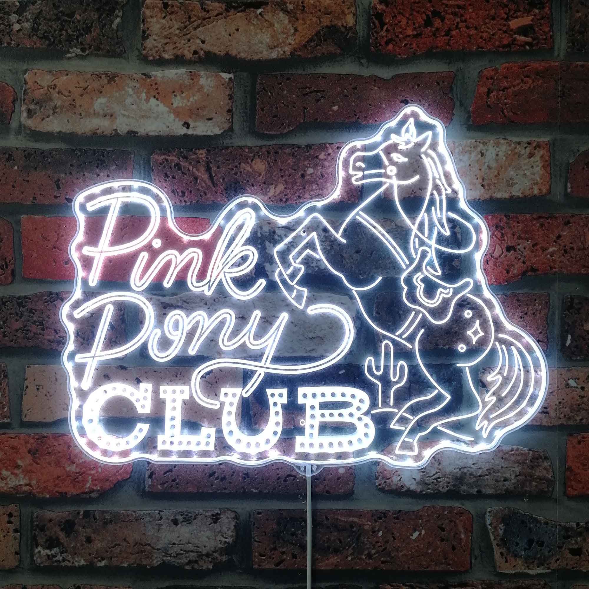 Pink Pony Club Neon LED Sign with Dynamic RGB Colors - Image 5