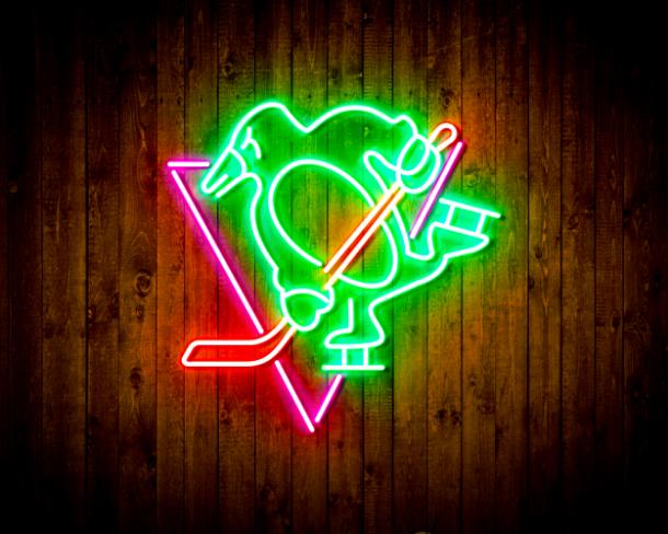 Pittsburgh Penguins Handmade Neon Flex LED Sign - Image 4