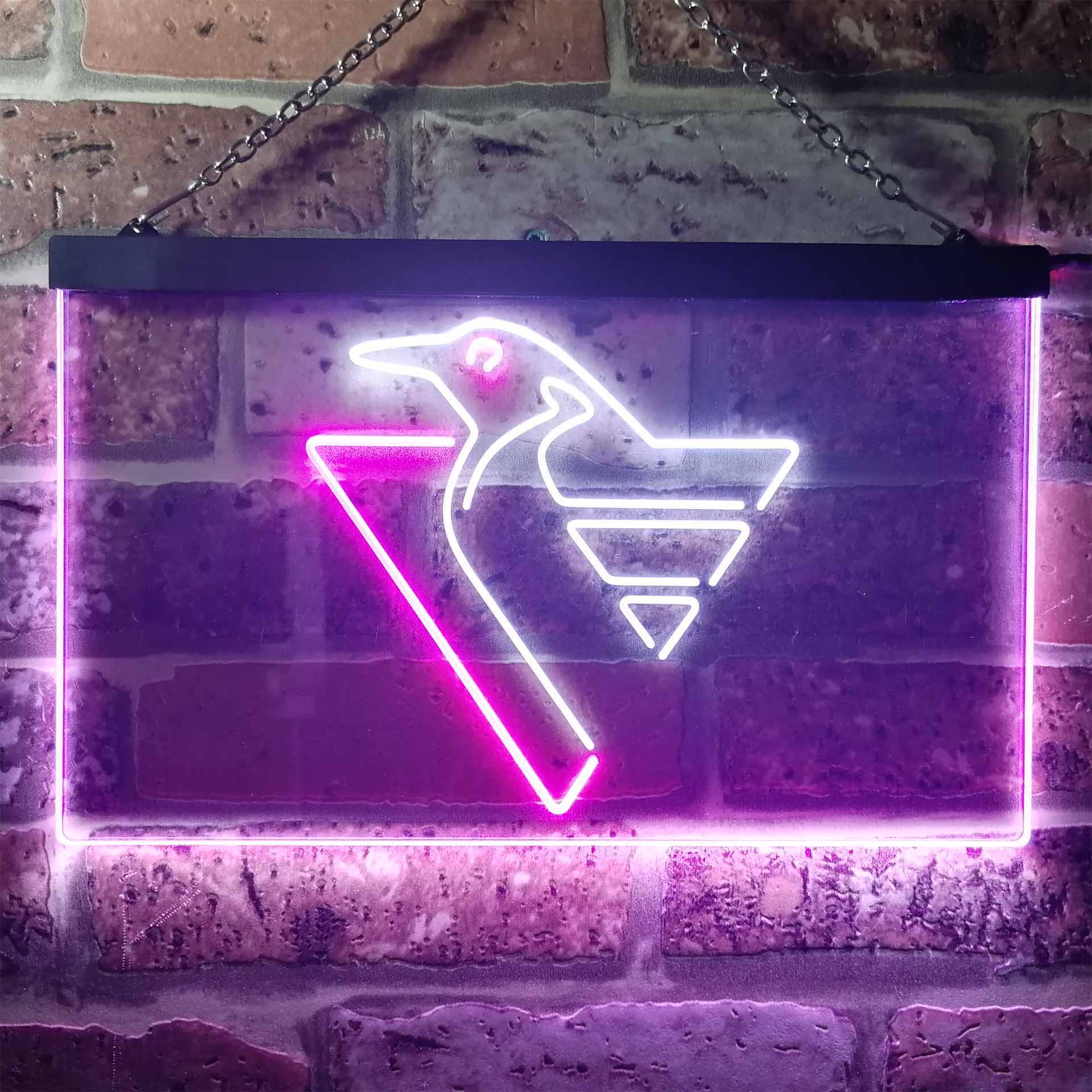 Pittsburgh Penguins Ice Hockey Neon-Like LED Sign - Image 8