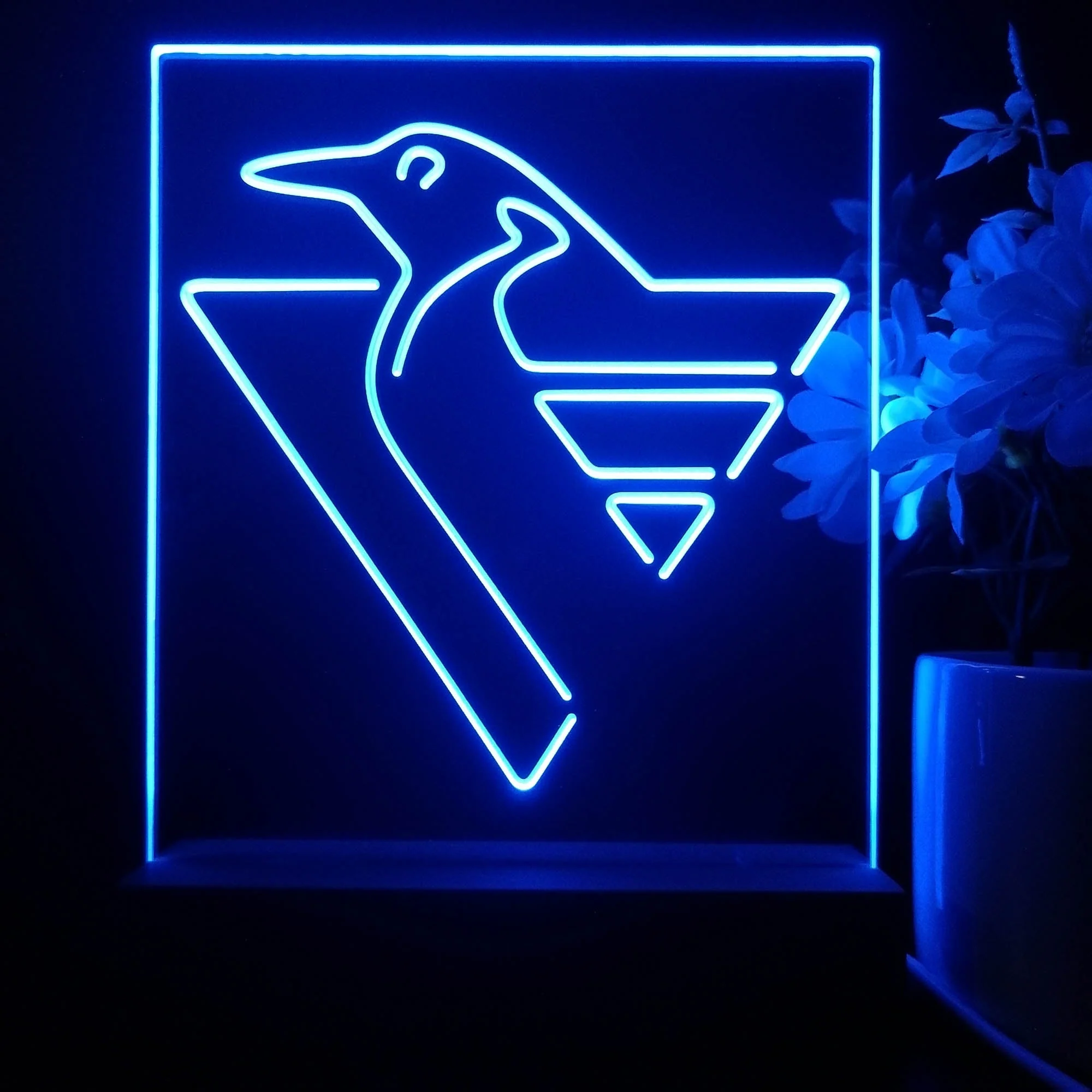 Pittsburgh Penguins 3D Illusion Night Light Desk Lamp