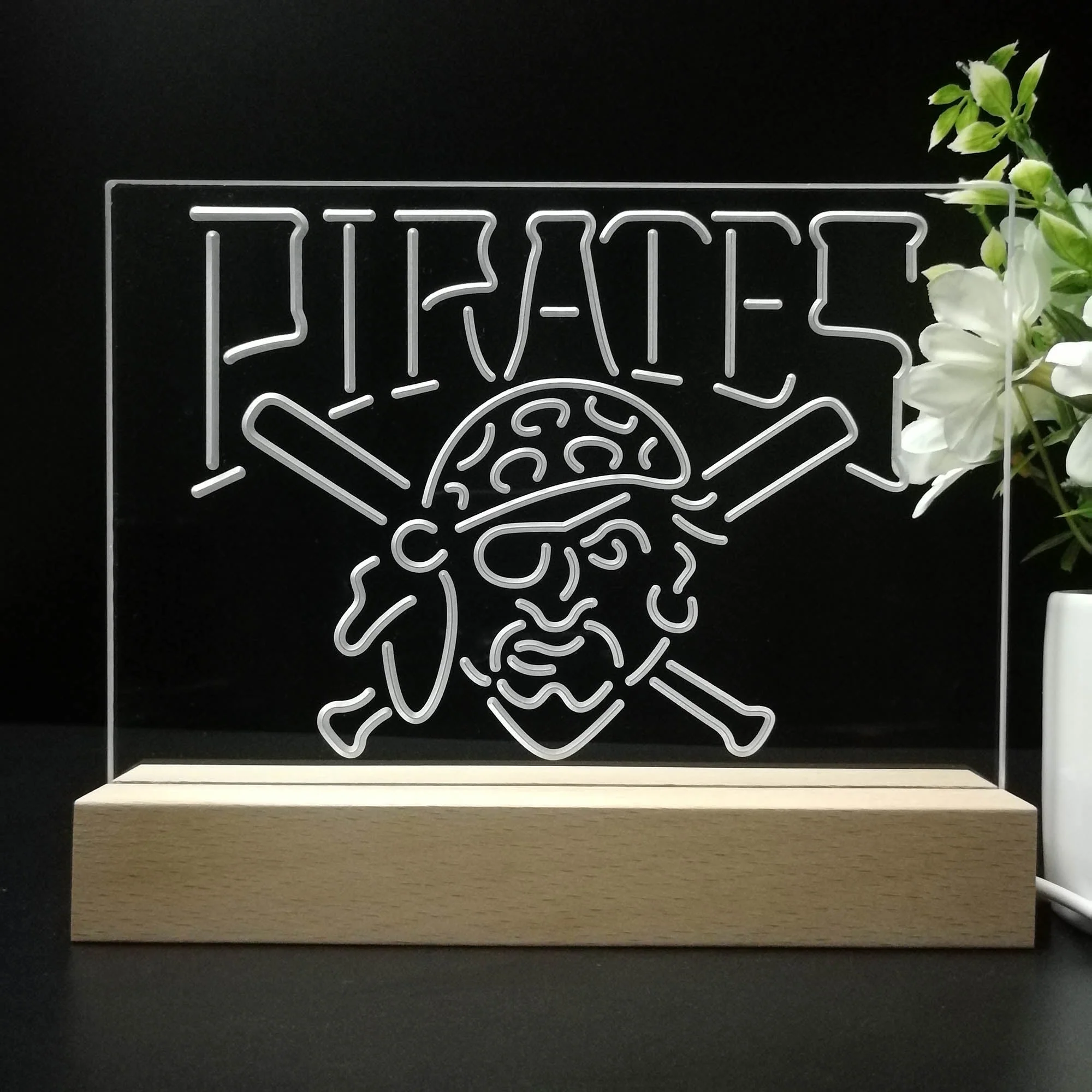 Pittsburgh Pirates Neon Sign Pub Bar Lamp - Image 8