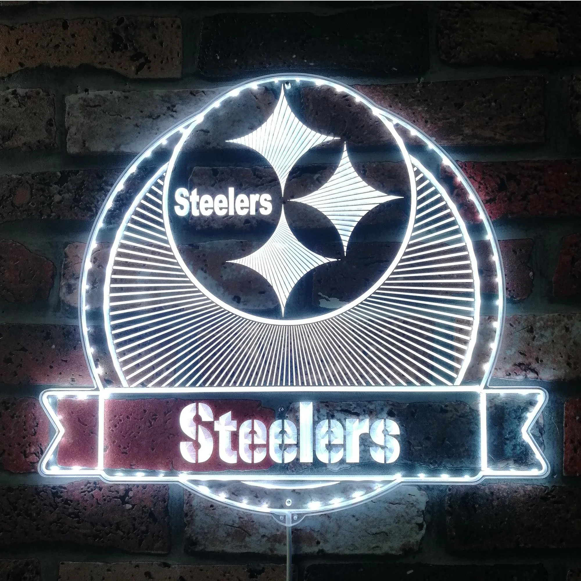Pittsburgh Steelers Neon LED Sign with Dynamic RGB Colors - Image 5