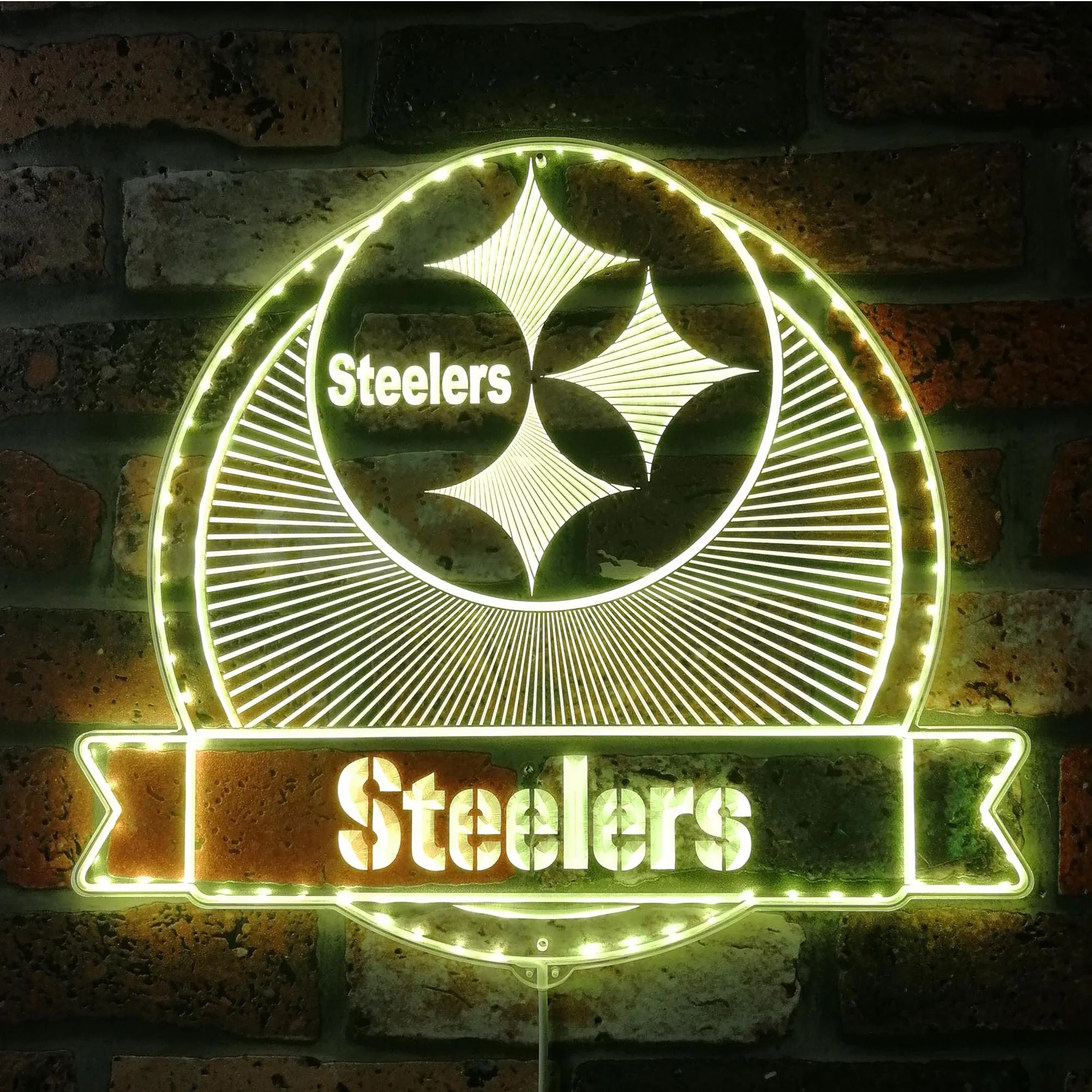 Pittsburgh Steelers Neon LED Sign with Dynamic RGB Colors - Image 7