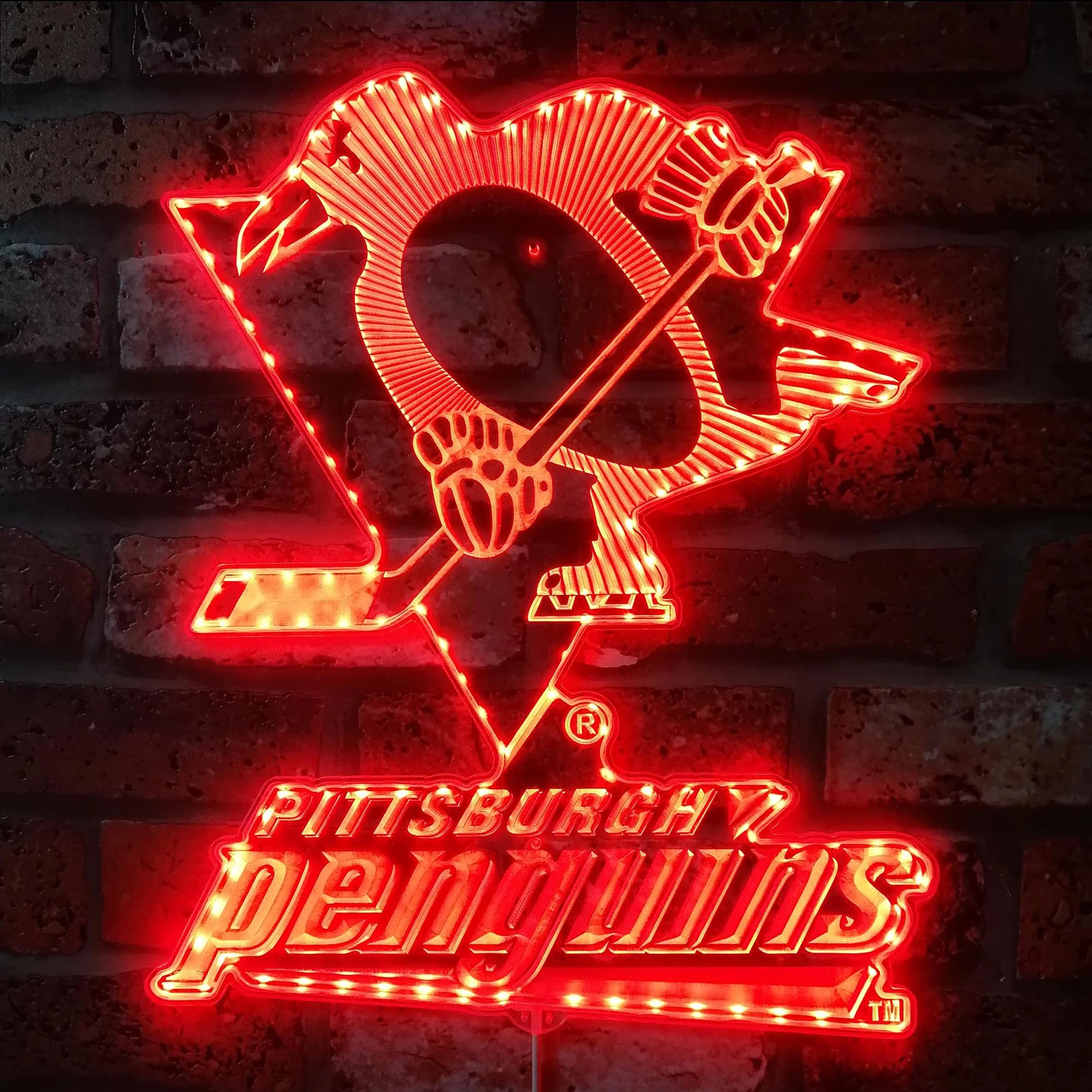 Pittsburgh Steelers Neon LED Sign with Dynamic RGB Colors - Image 3