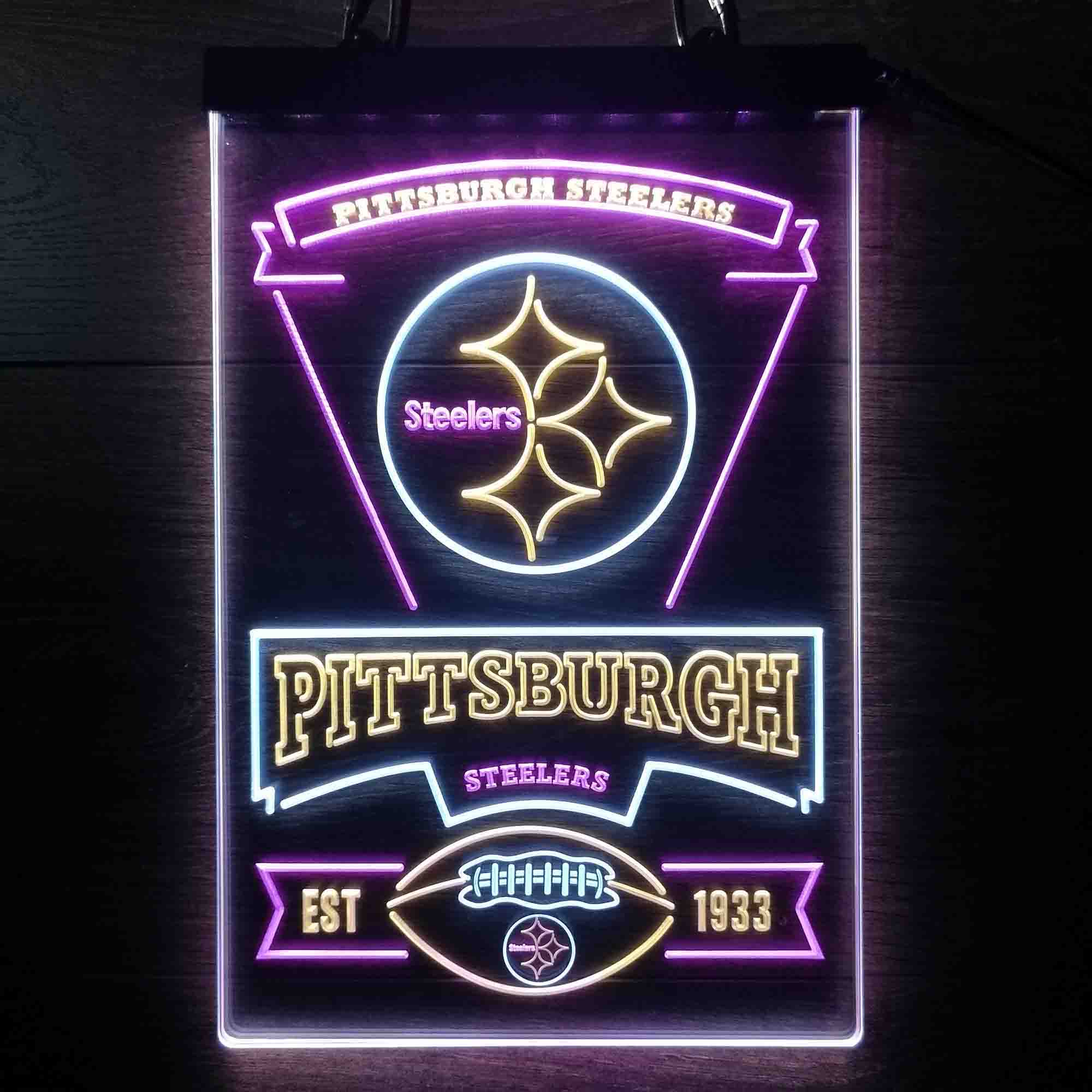 Pittsburgh Steelers Neon LED Sign 3 Colors - Image 11