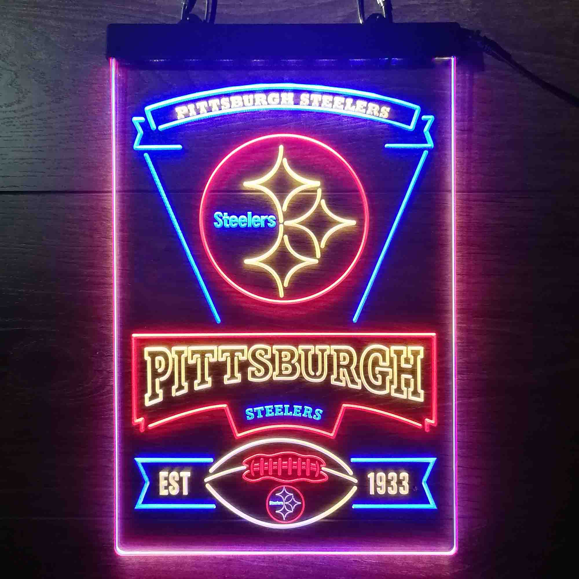 Pittsburgh Steelers Neon LED Sign 3 Colors - Image 13