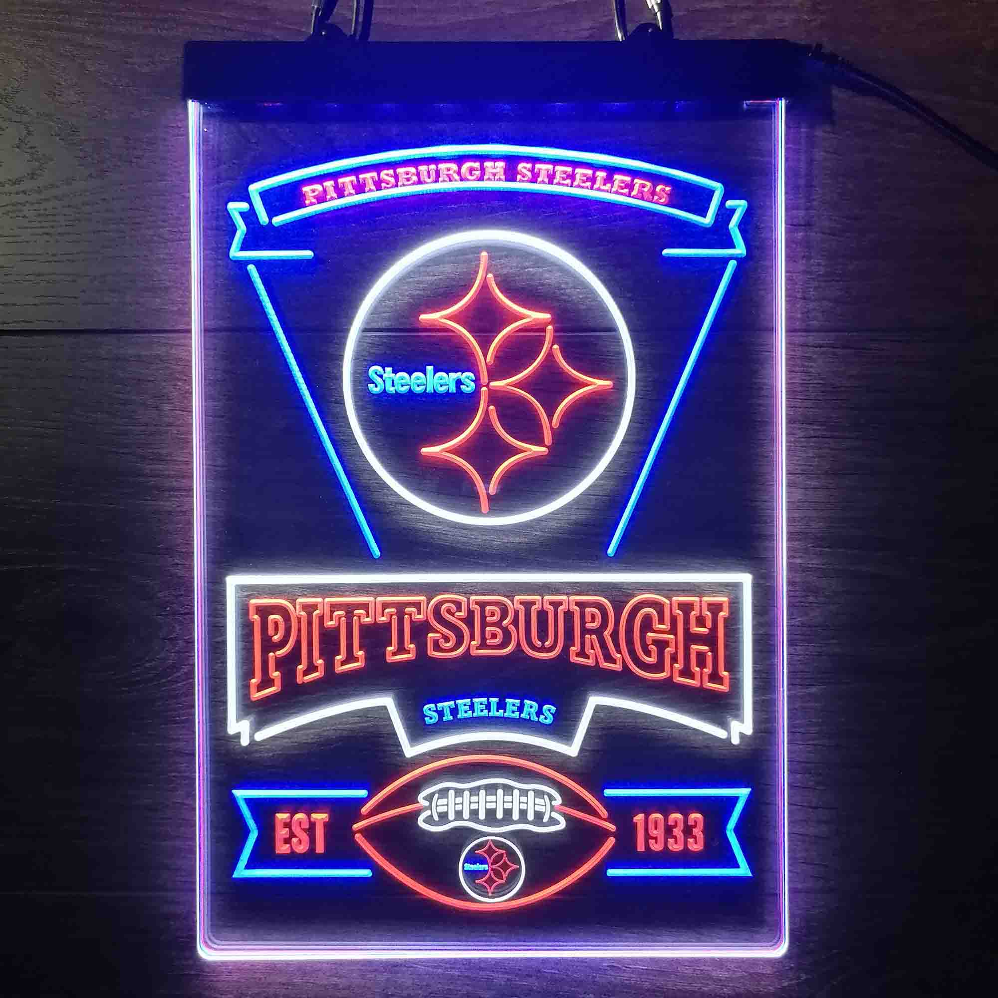 Pittsburgh Steelers Neon LED Sign 3 Colors - Image 6