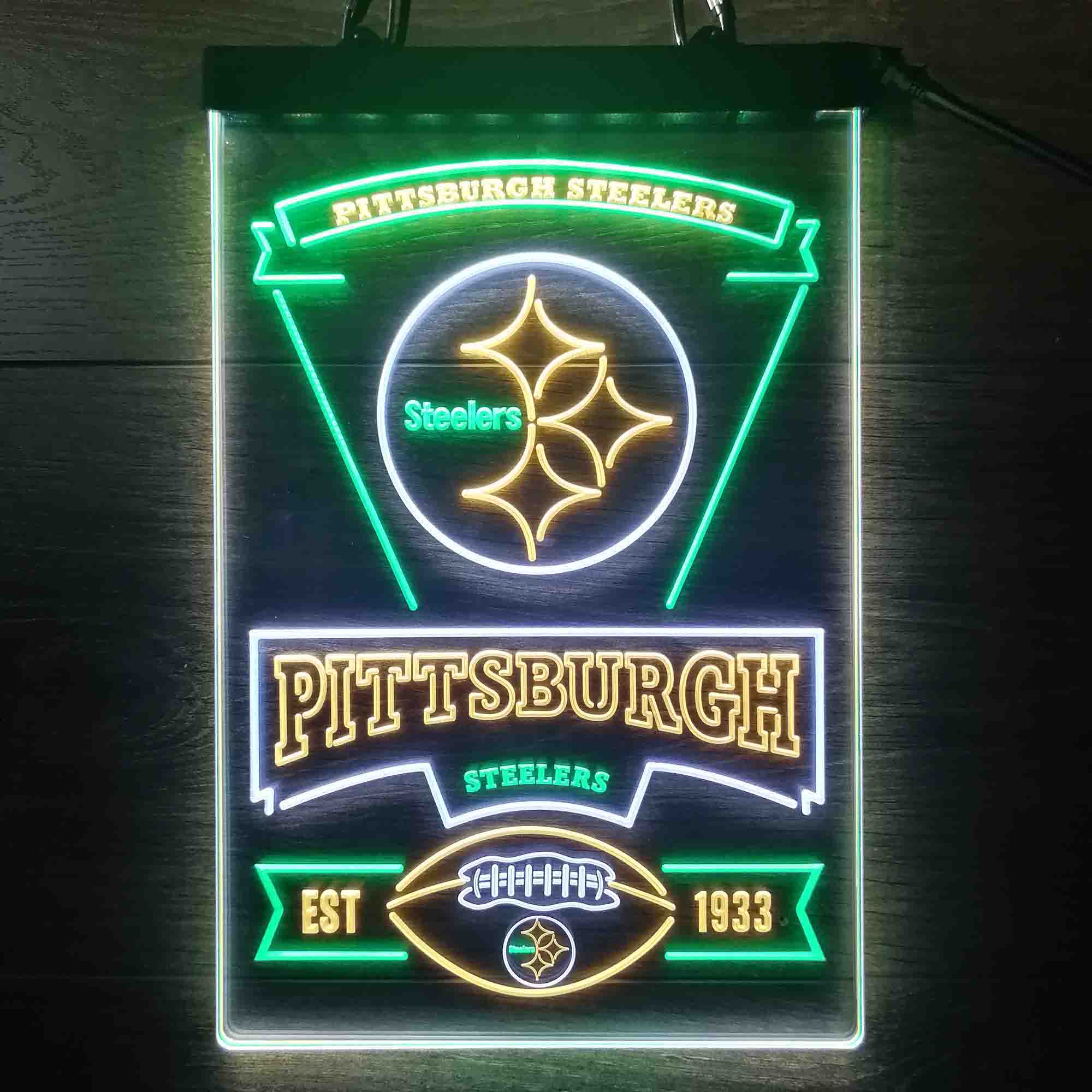 Pittsburgh Steelers Neon LED Sign 3 Colors - Image 8