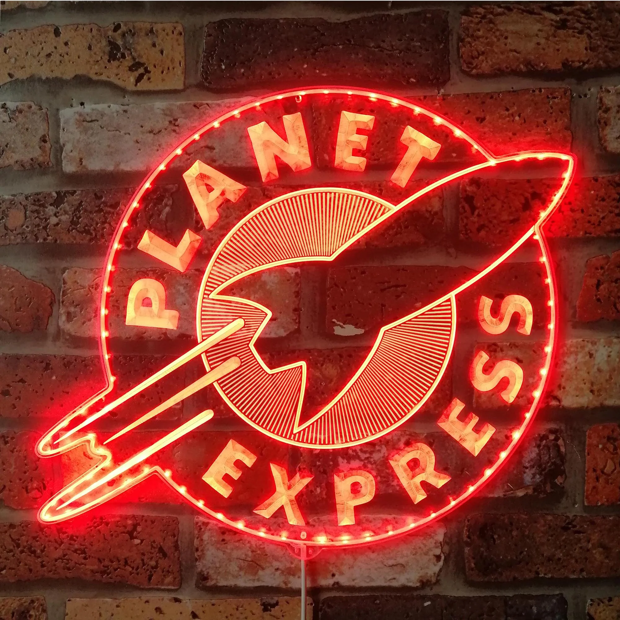 Planet Express Futurama Neon LED Sign with Dynamic RGB Colors - Image 3