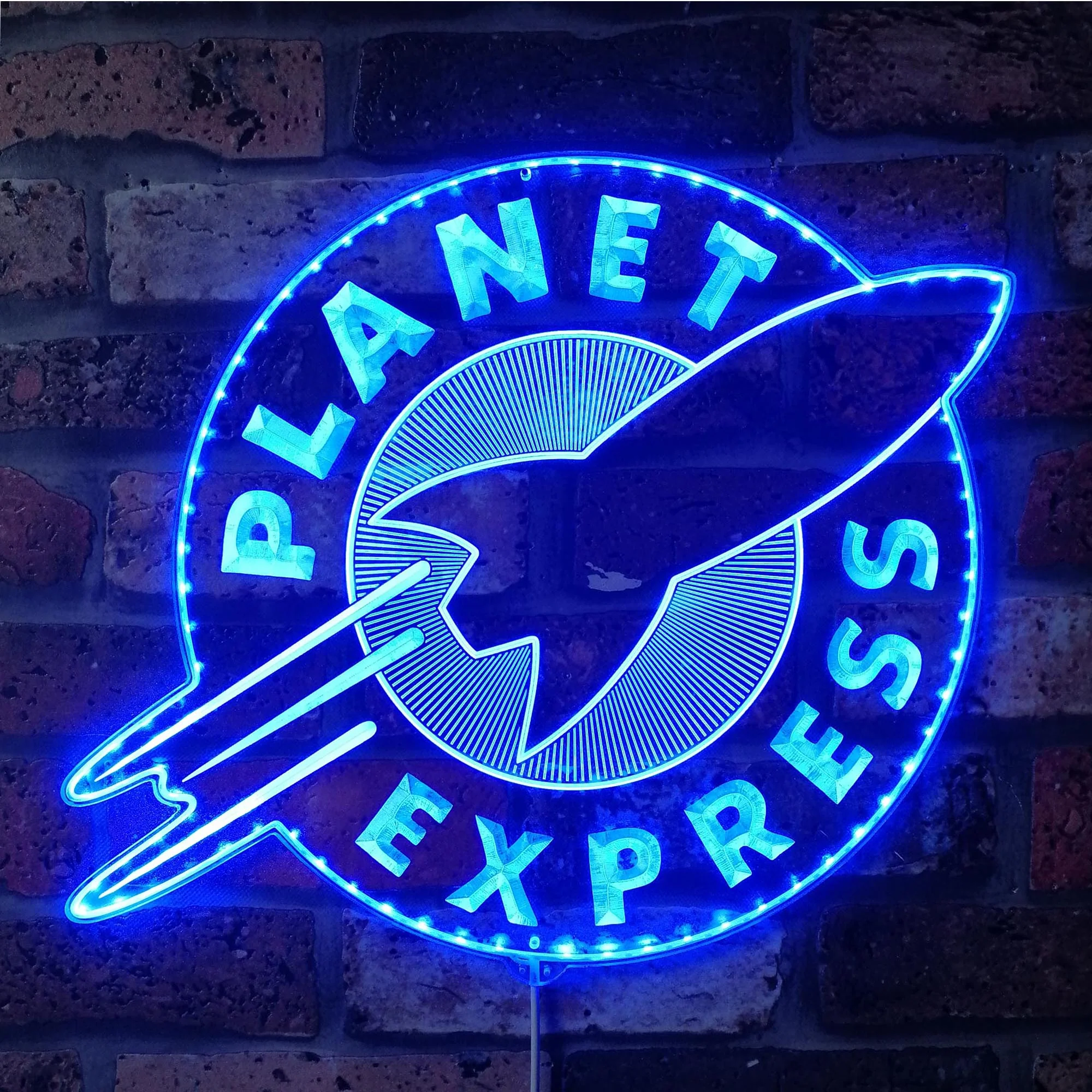 Planet Express Futurama Neon LED Sign with Dynamic RGB Colors - Image 4