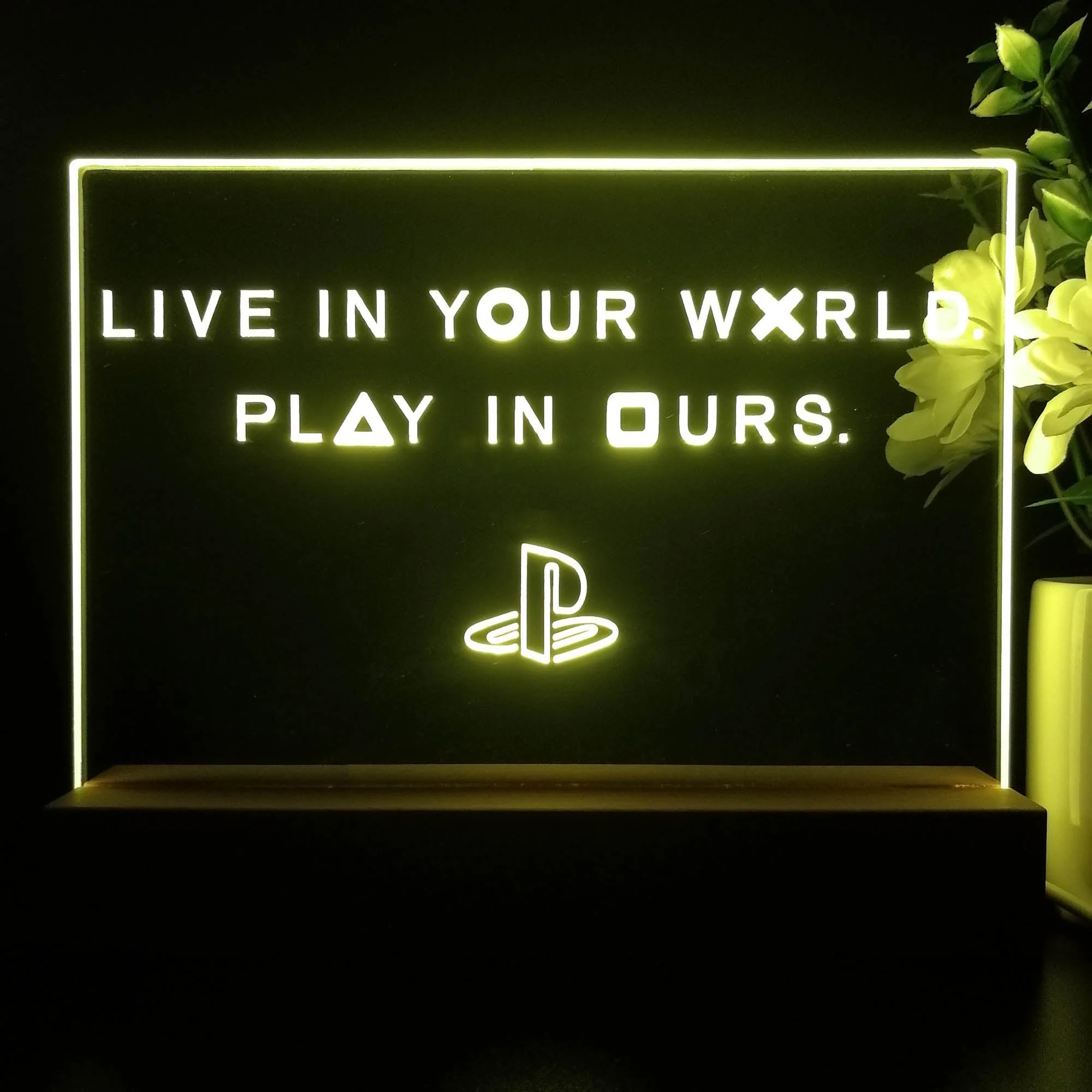Playstation Play In Ours Neon Sign Game Room Lamp - Image 3