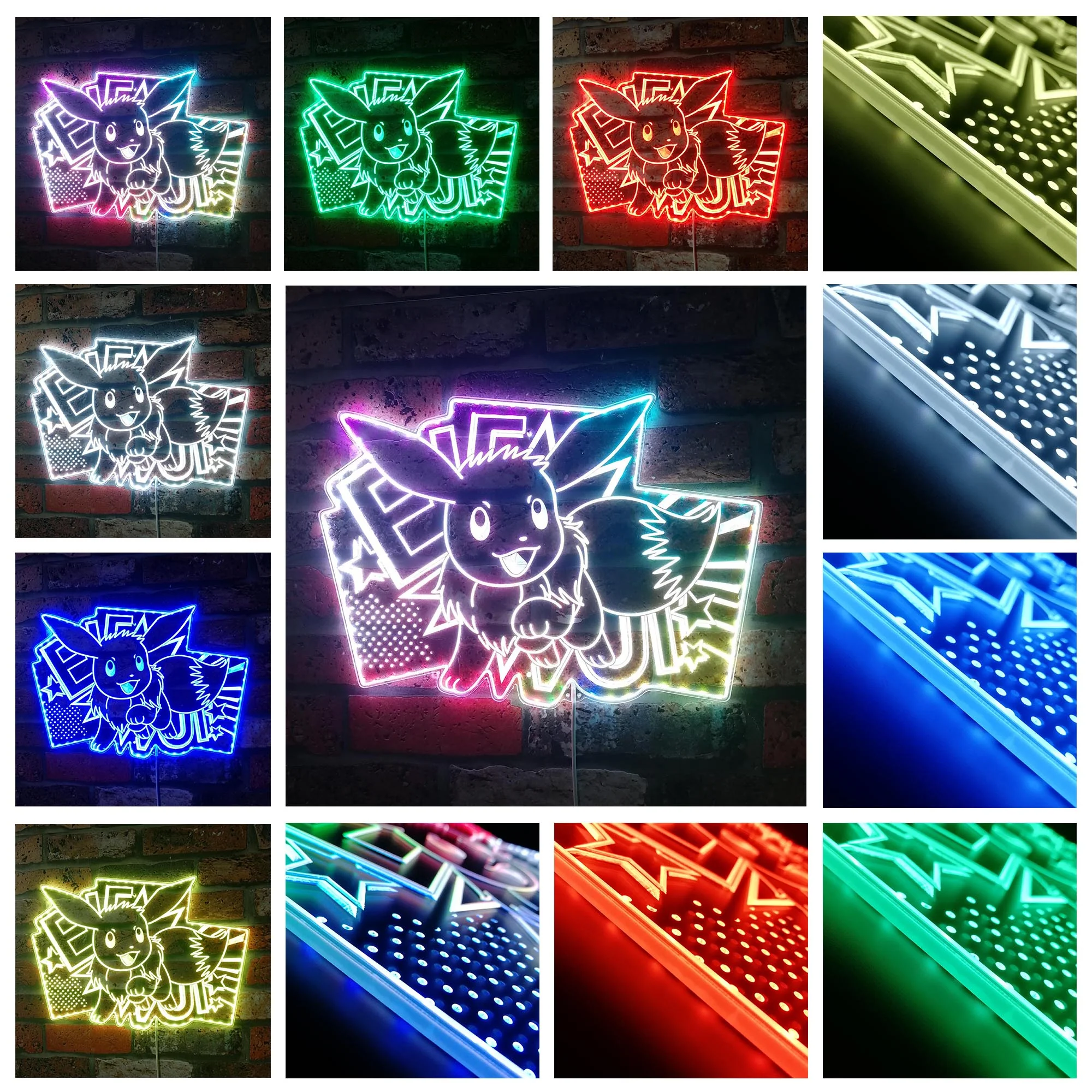 Eevee Neon LED Sign with Dynamic RGB Colors - Image 2