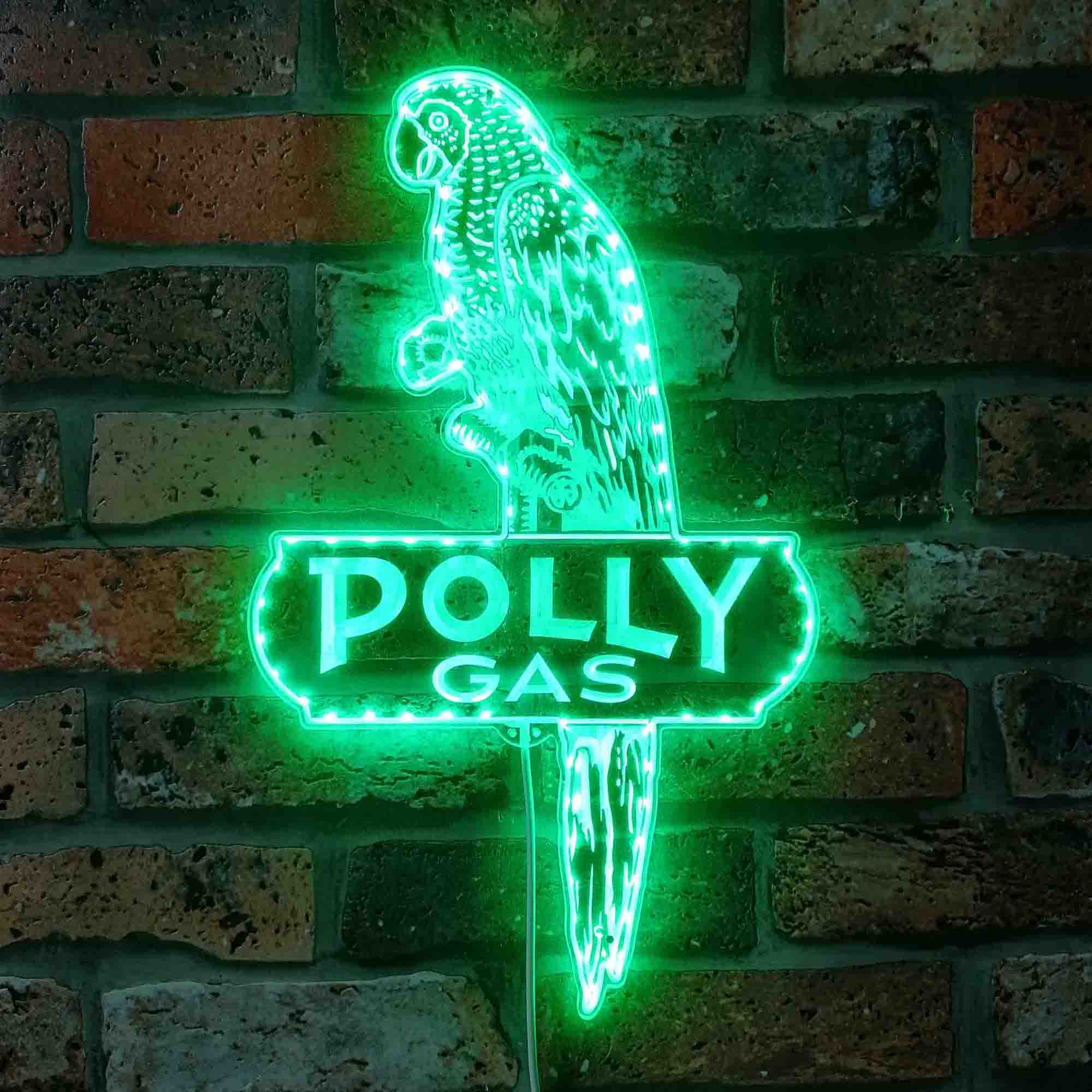 POLLY-GAS Neon LED Sign with Dynamic RGB Colors - Image 6