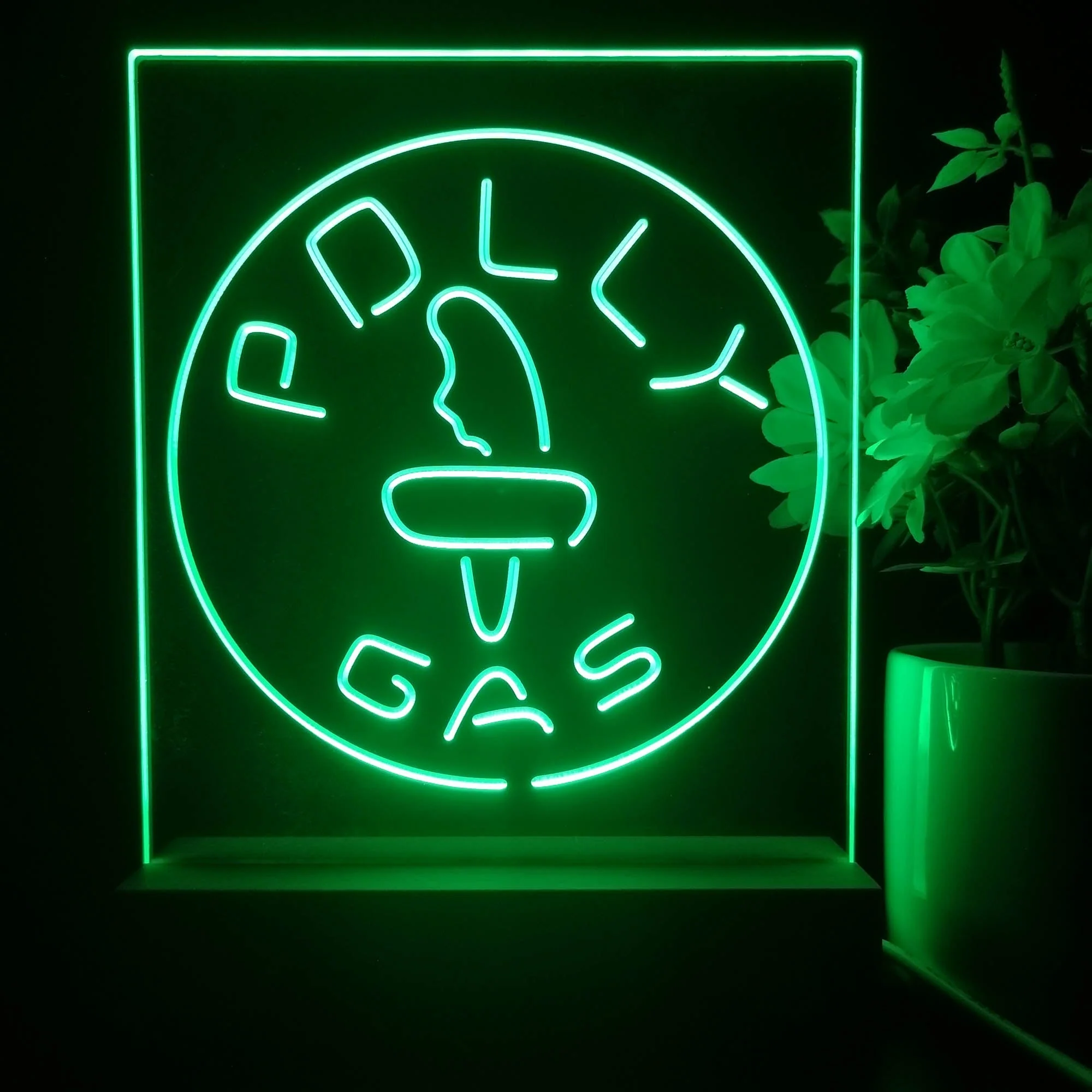 Polly Gas Man Cave 3D Illusion Night Light Desk Lamp - Image 4