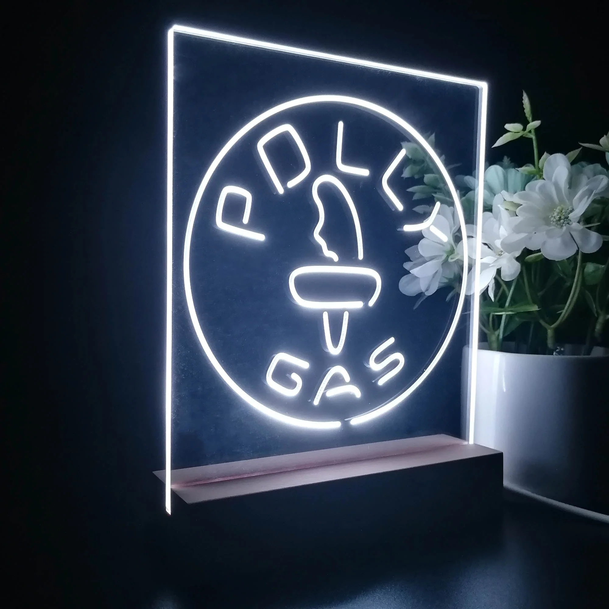 Polly Gas Man Cave 3D Illusion Night Light Desk Lamp - Image 5