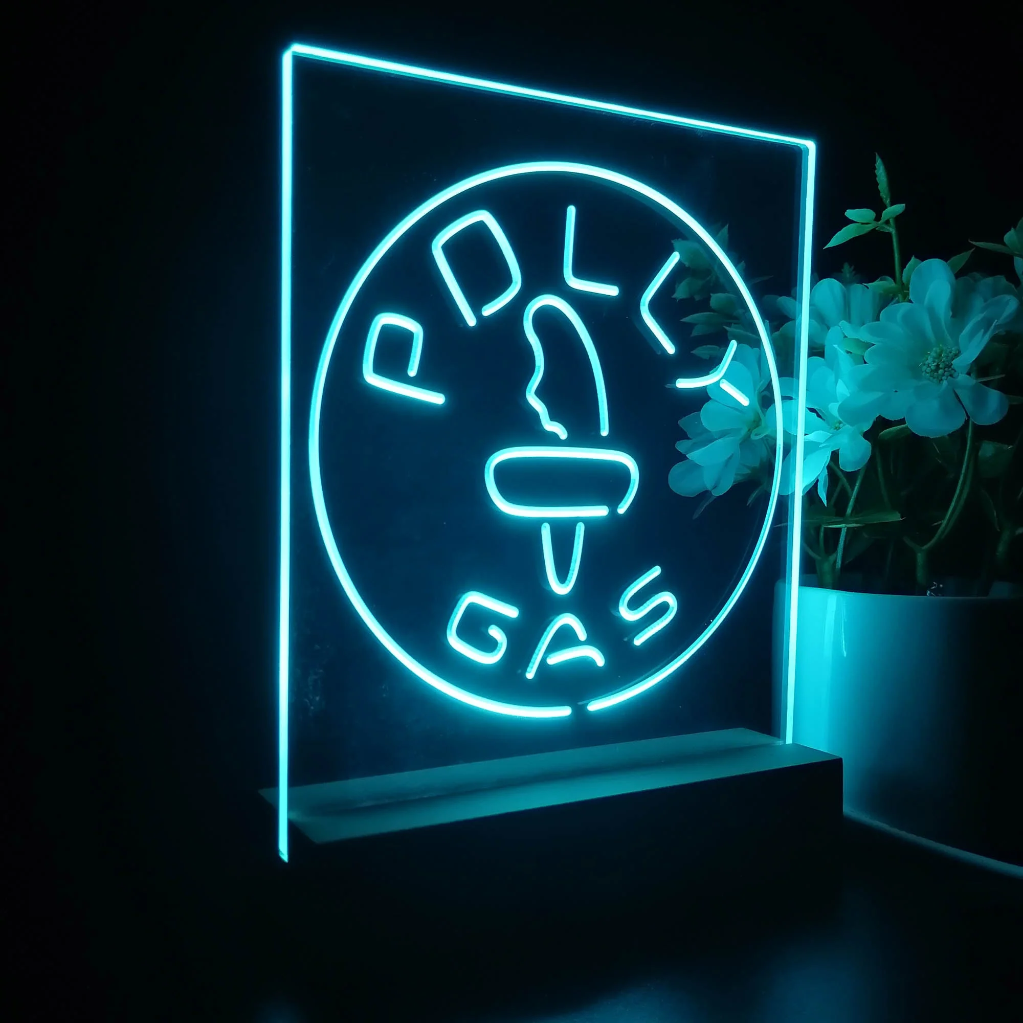 Polly Gas Man Cave 3D Illusion Night Light Desk Lamp - Image 6