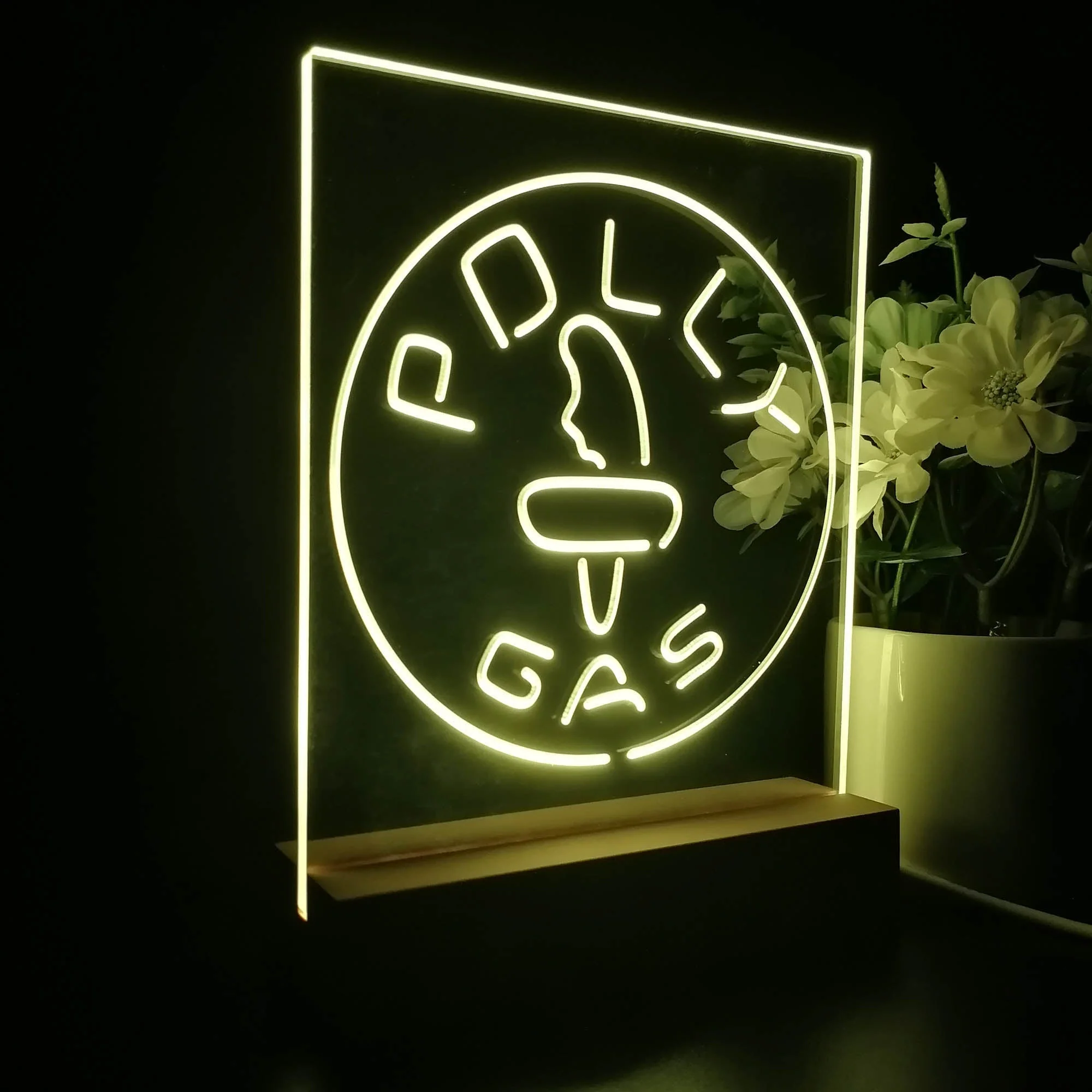 Polly Gas Man Cave 3D Illusion Night Light Desk Lamp - Image 7