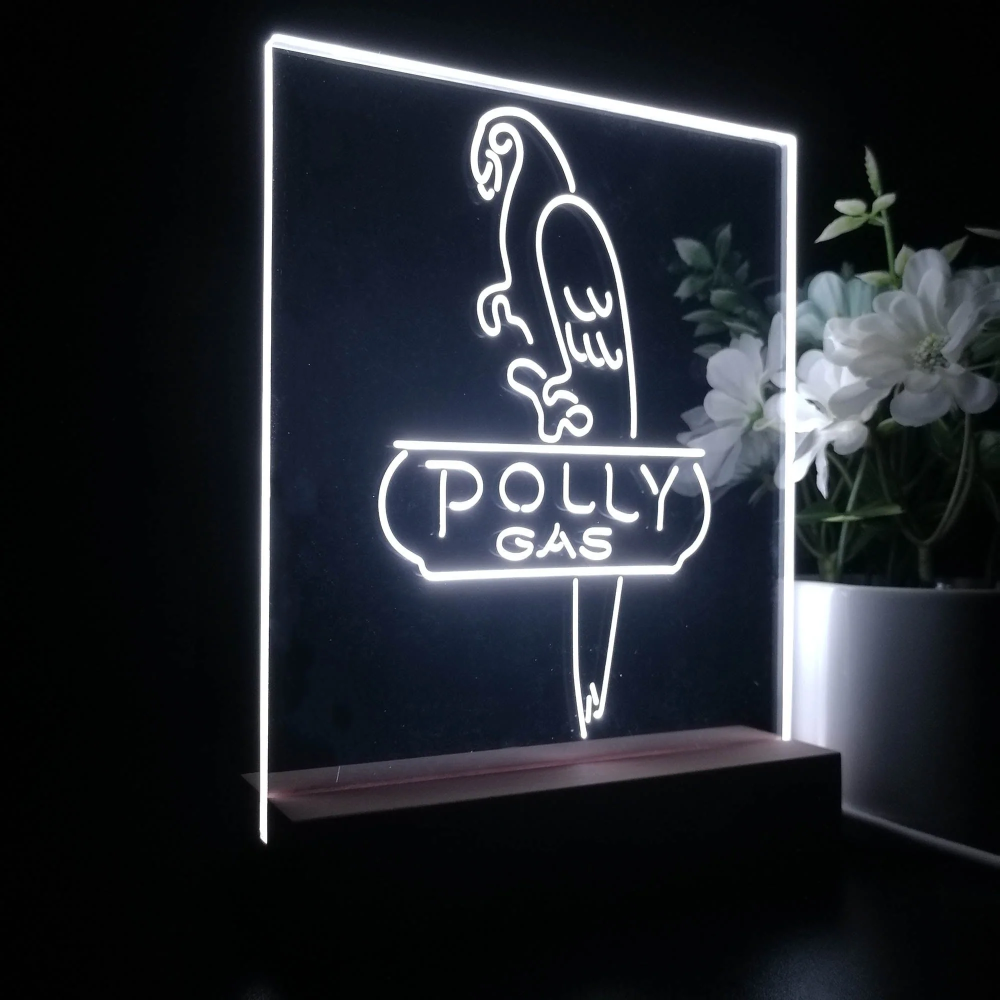 Polly Gas Parrot 3D Illusion Night Light Desk Lamp - Image 5