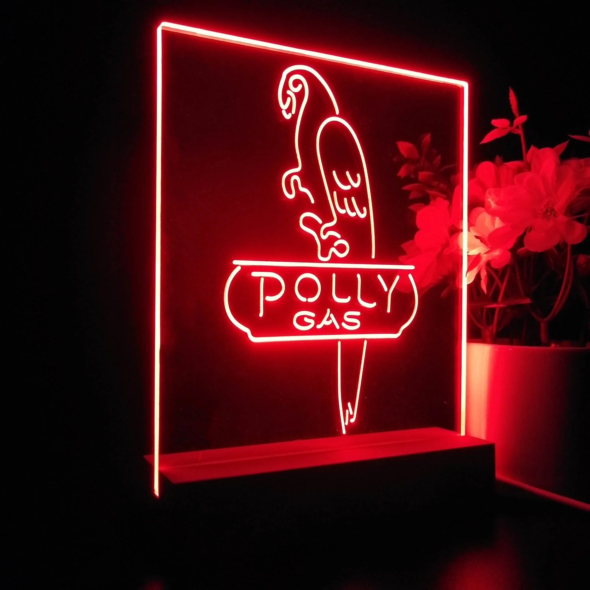 Polly Gas Parrot 3D Illusion Night Light Desk Lamp - Image 7