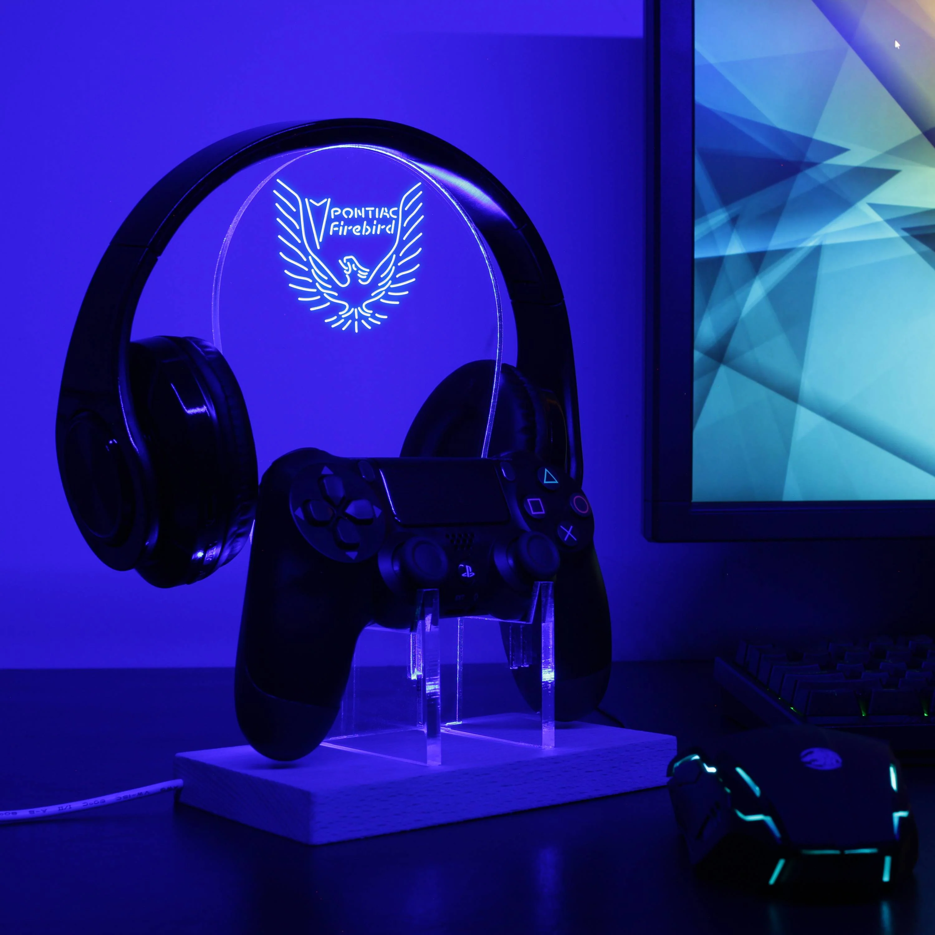 Pontiac Firebird LED Gaming Headset Controller Stand - Image 4